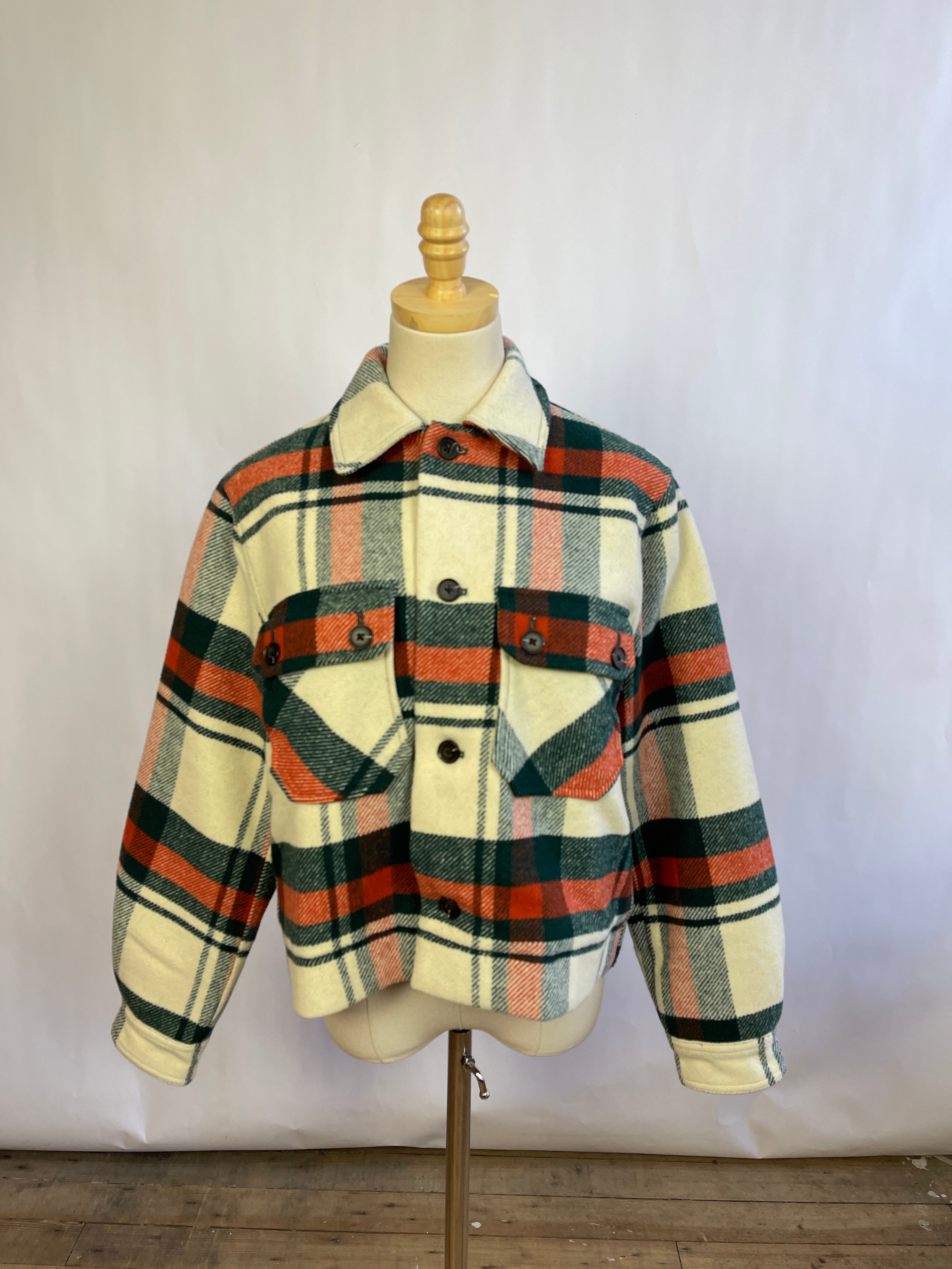 The Great Cropped Flannel "Smith Jacket" (S/M)