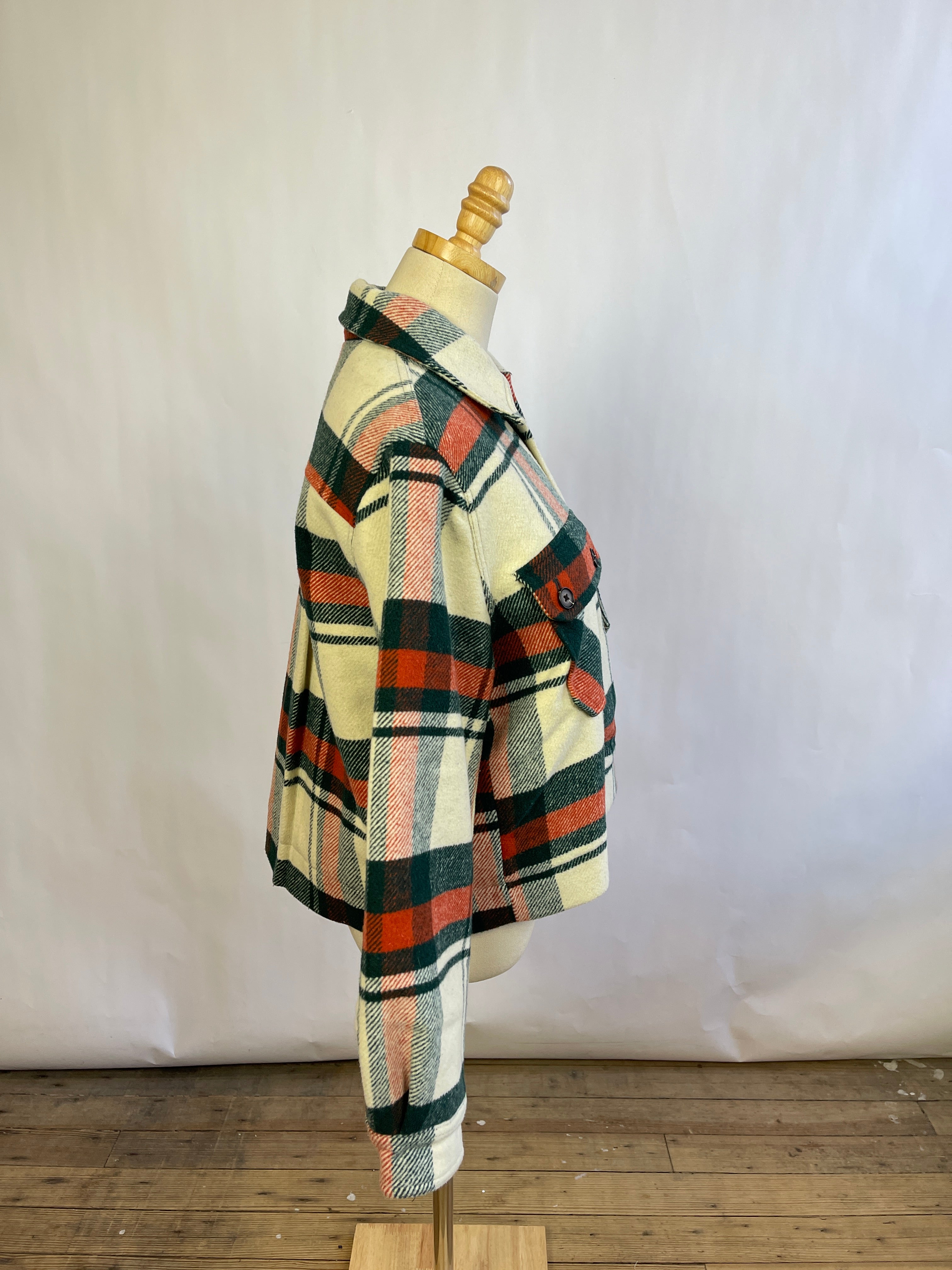 The Great Cropped Flannel "Smith Jacket" (S/M)