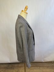 Vintage Black & White  Gingham Blazer (S)