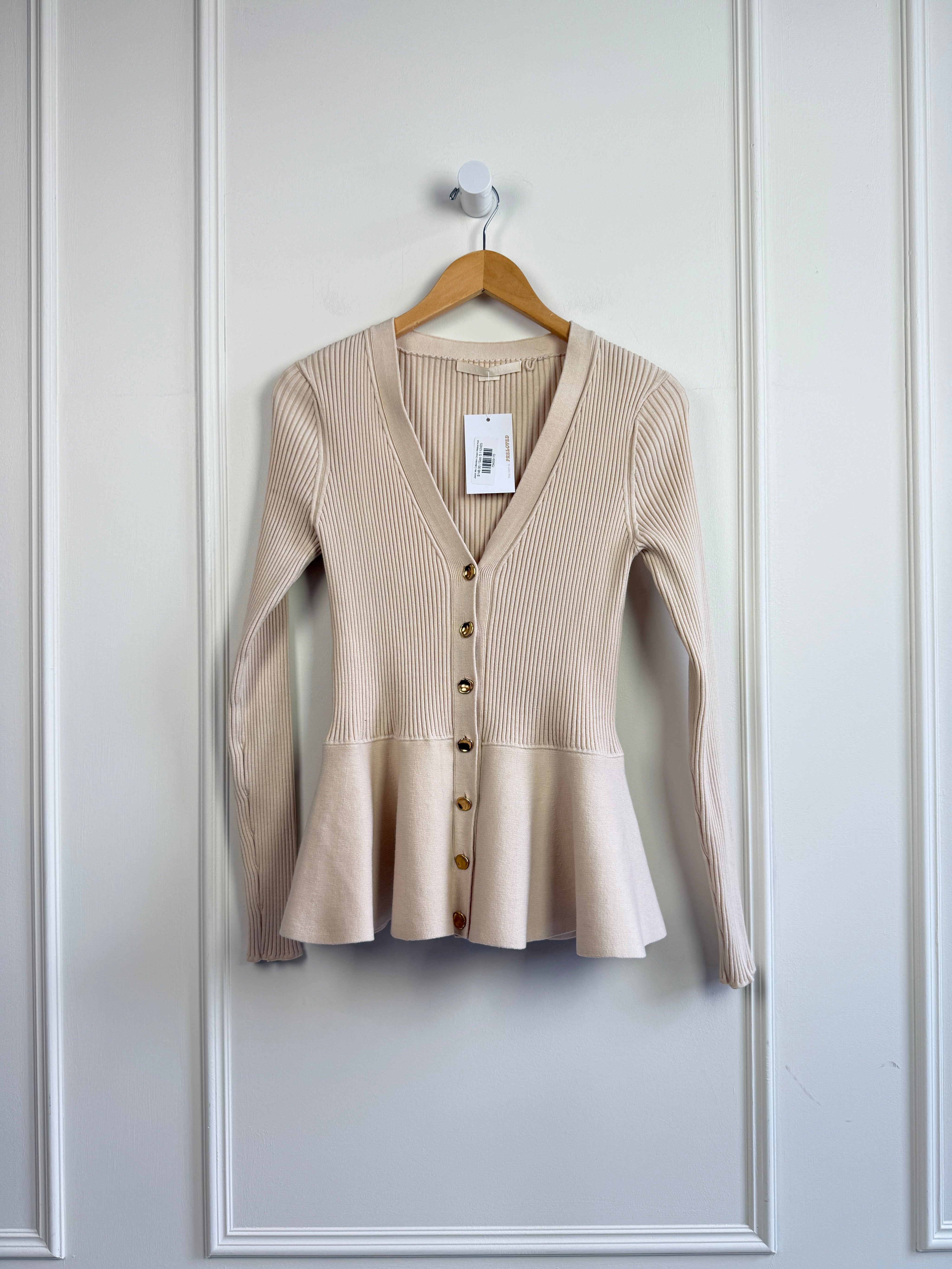 Jason Wu Collection Cream Ribbed Knit (S)