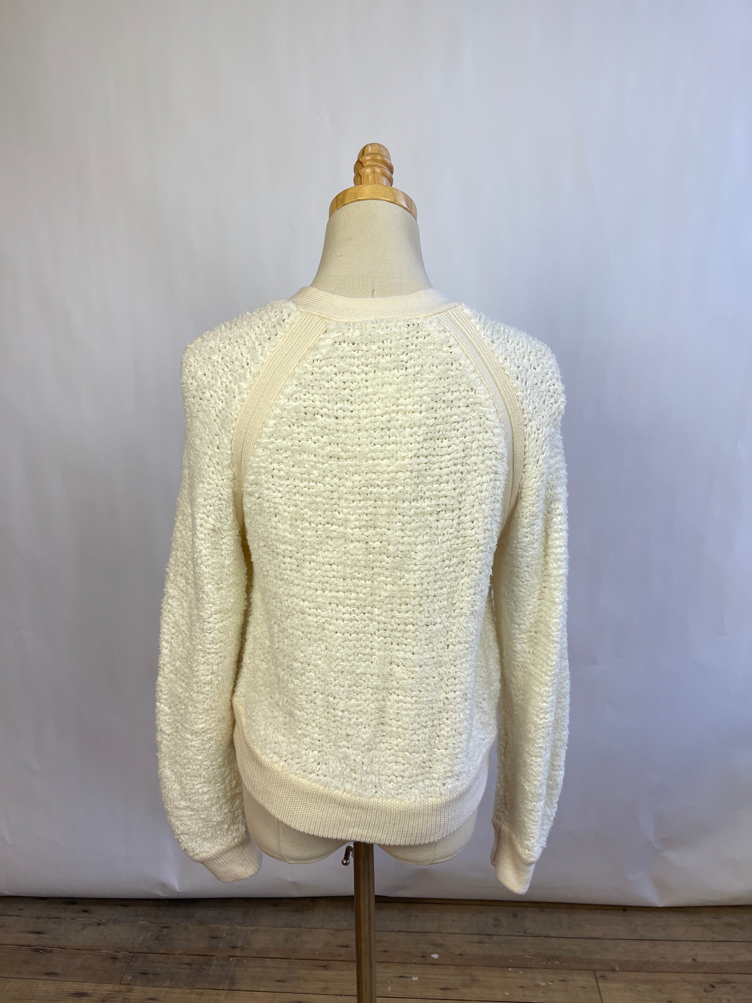 Rag & Bone White Boucle Cardigan (S)