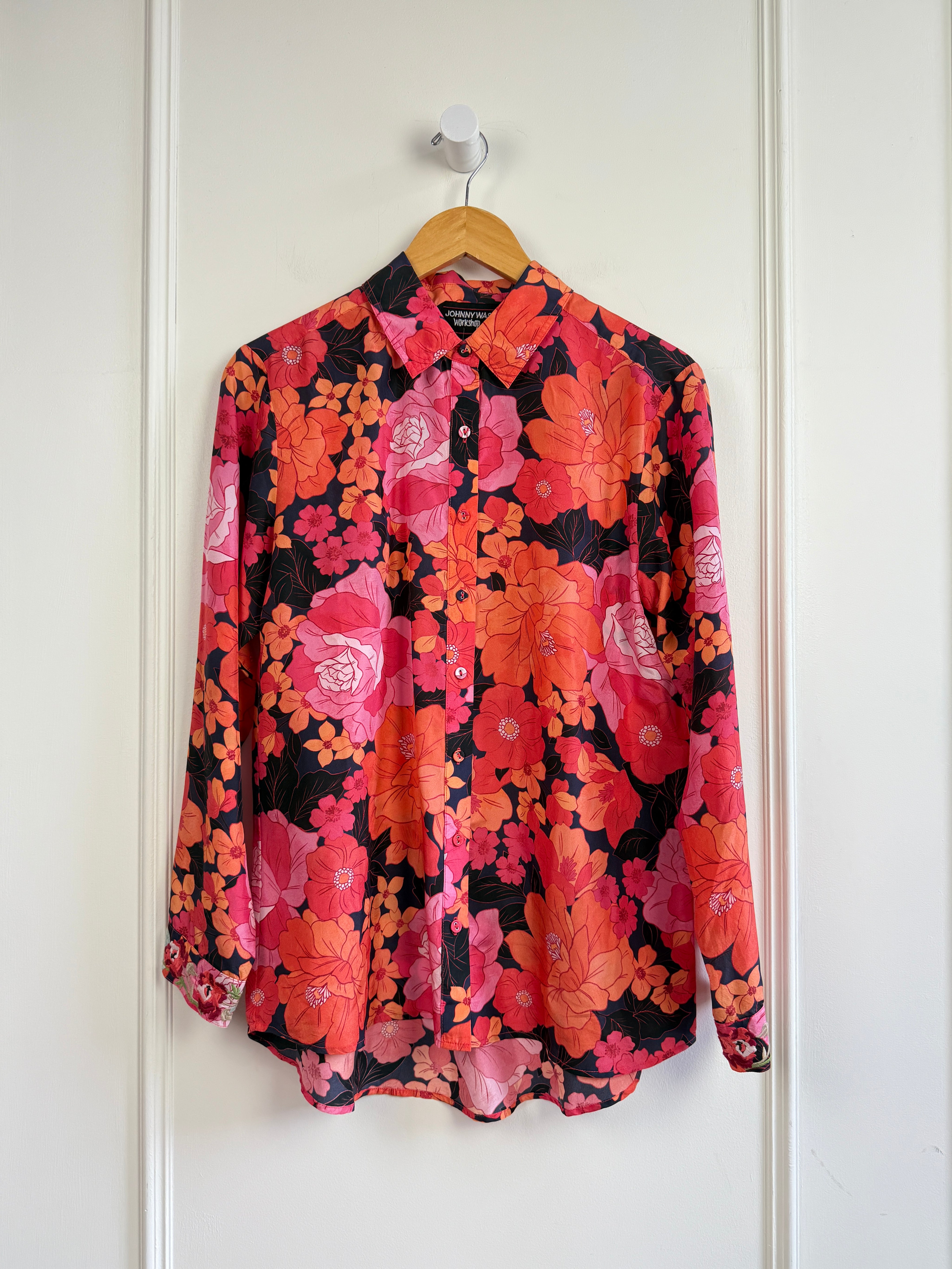 Johnny Was Silk Blouse (S)