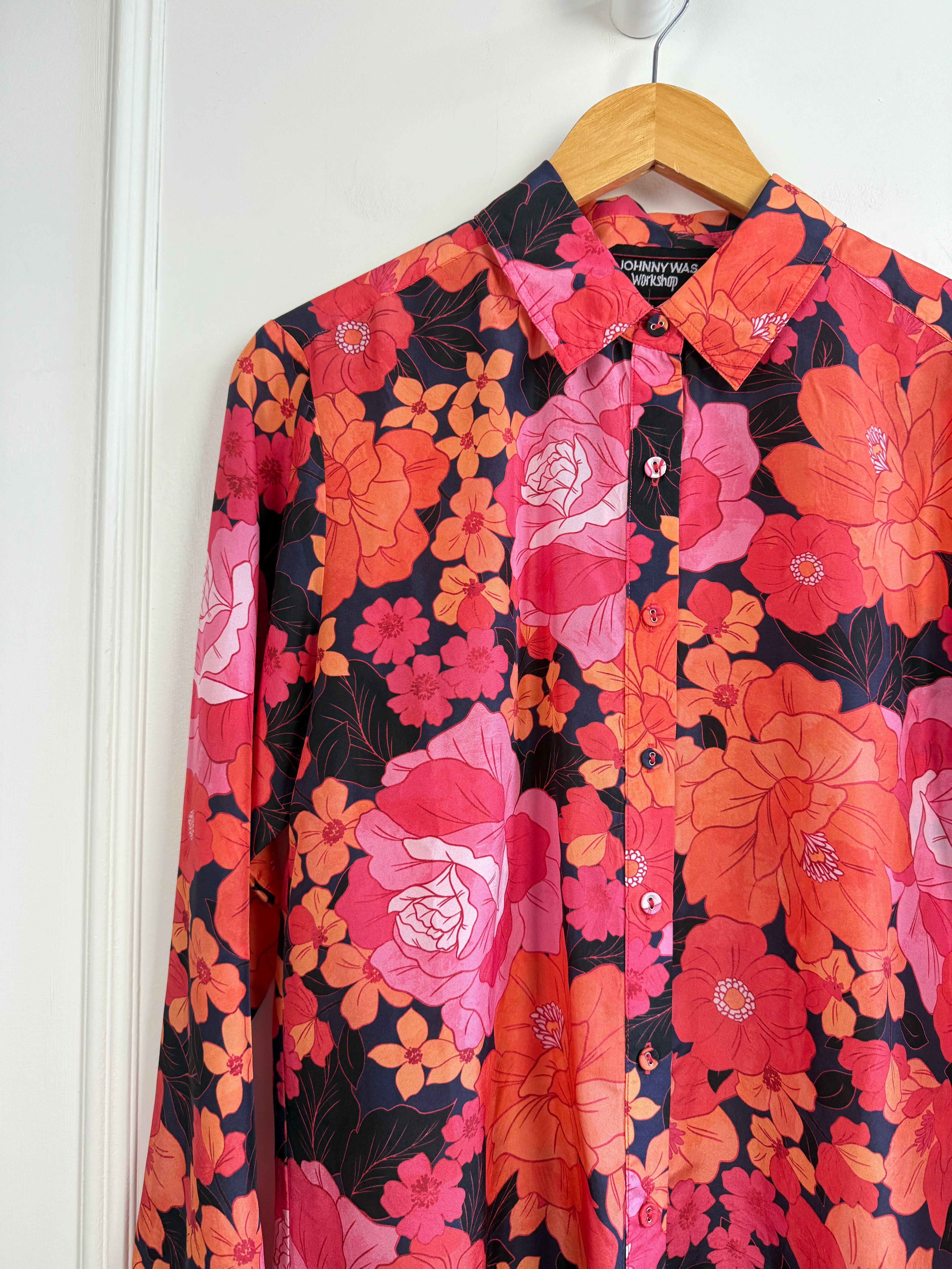 Johnny Was Silk Blouse (S)