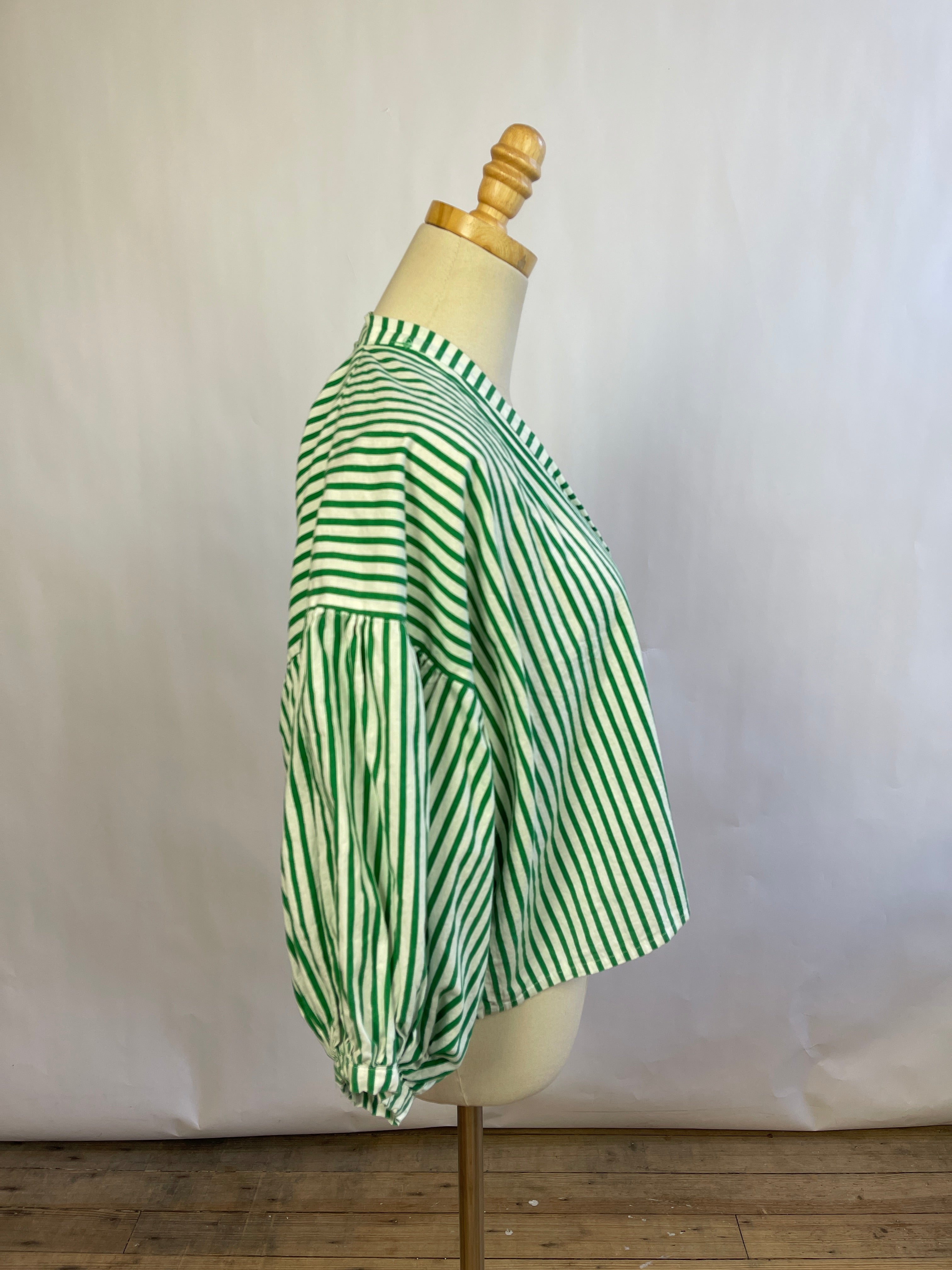 Striped Green Top (M/L)