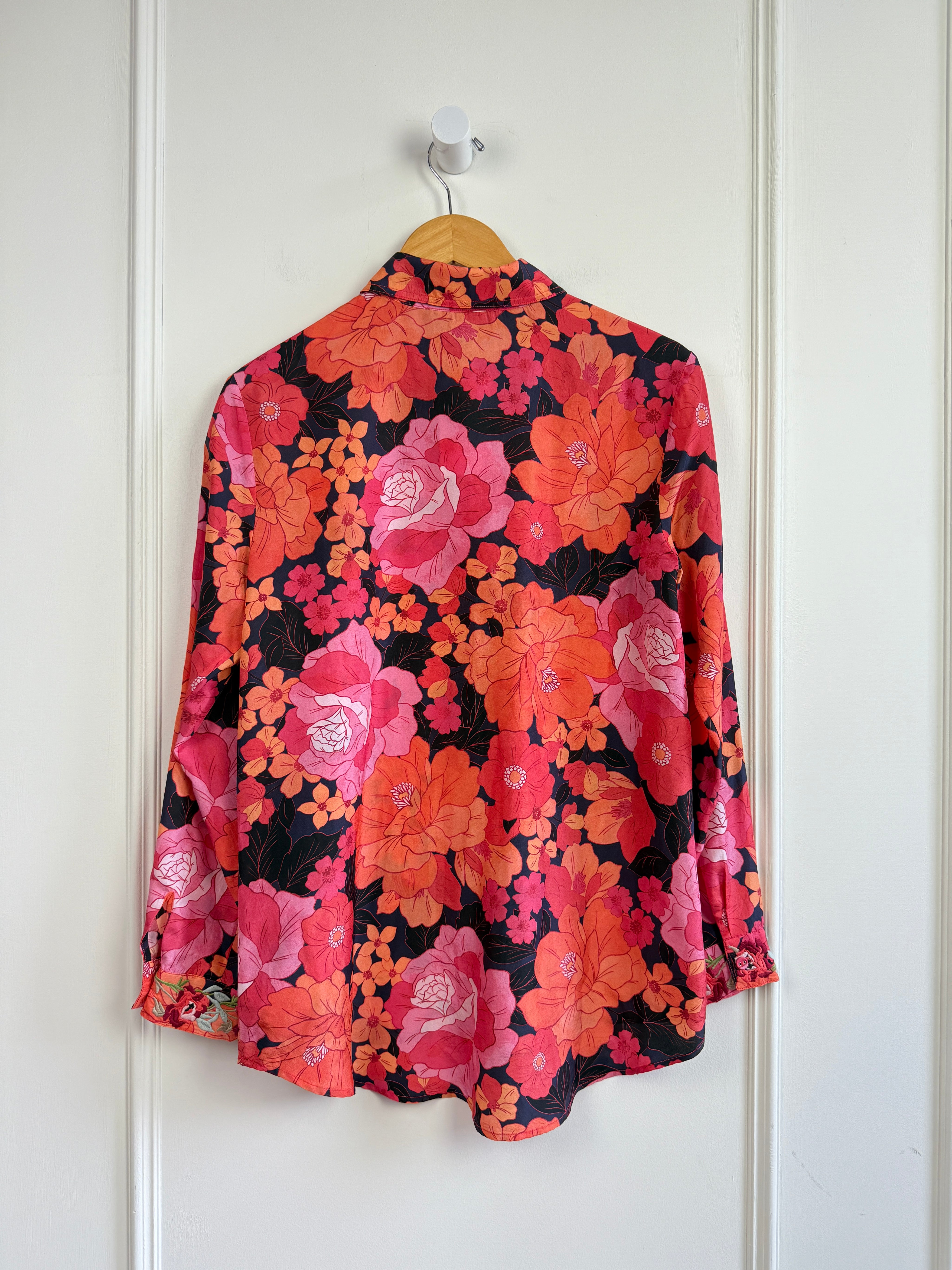 Johnny Was Silk Blouse (S)