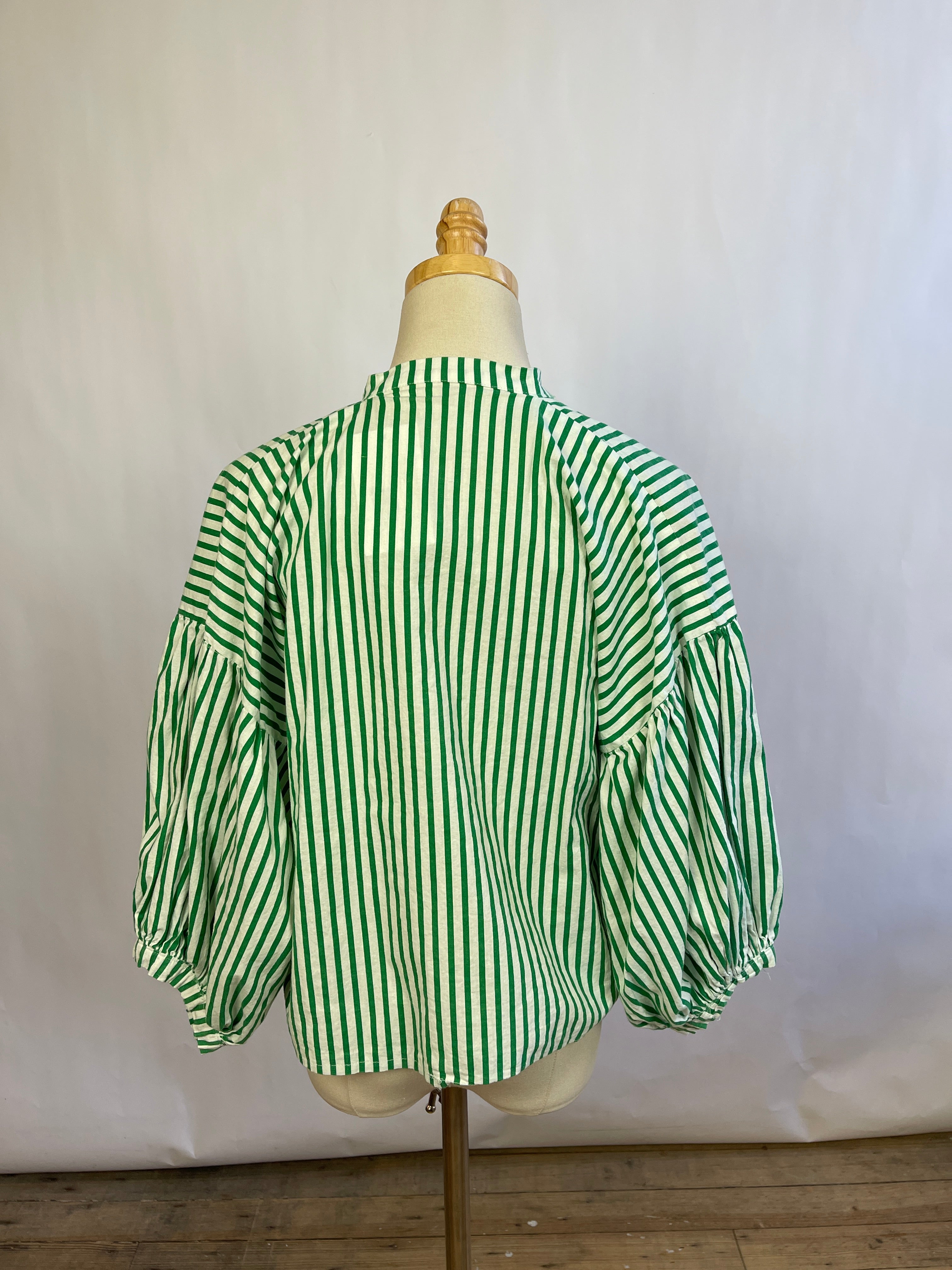 Striped Green Top (M/L)