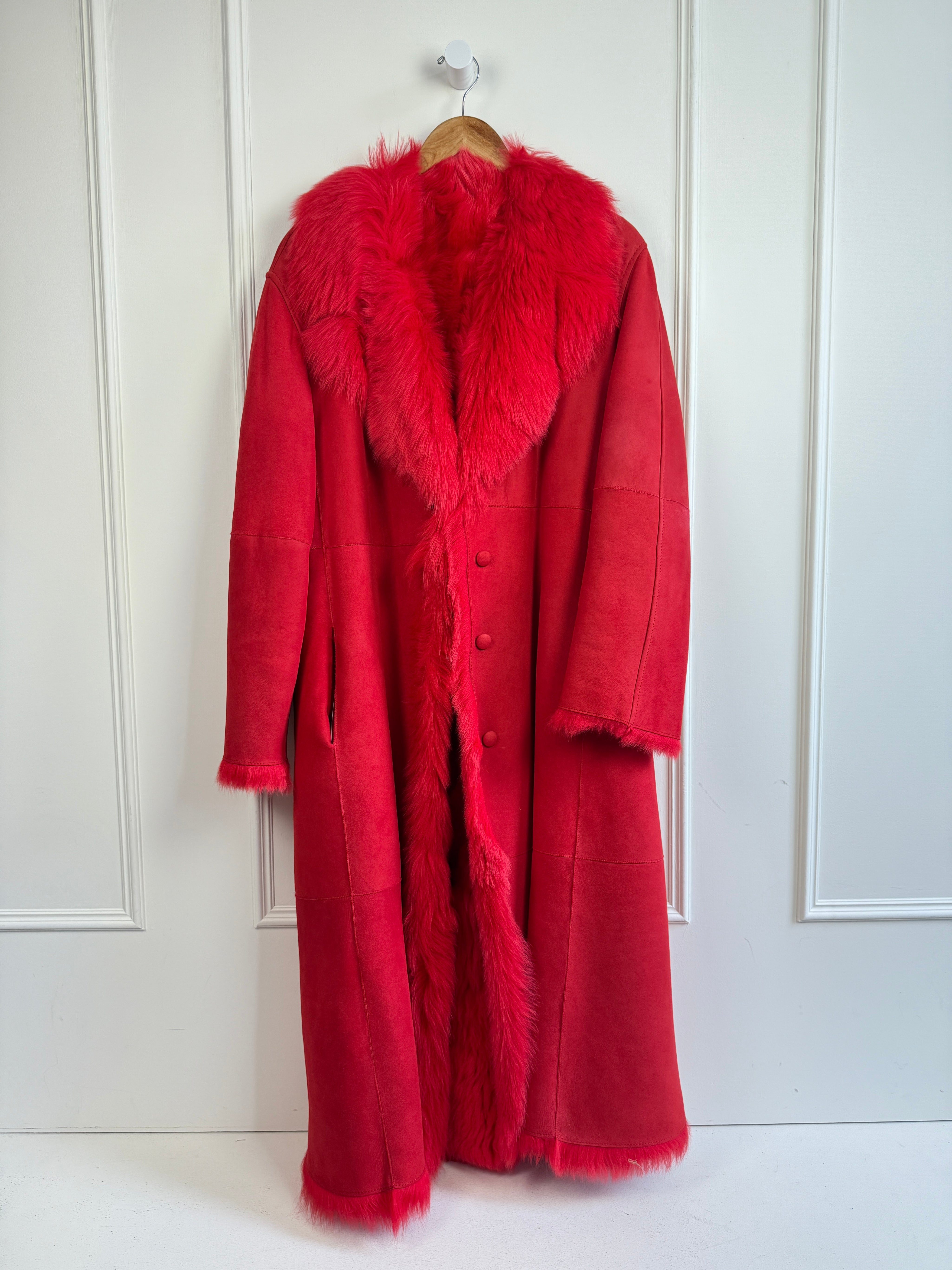Alberta Ferretti Reversible Shearling Coat (M)