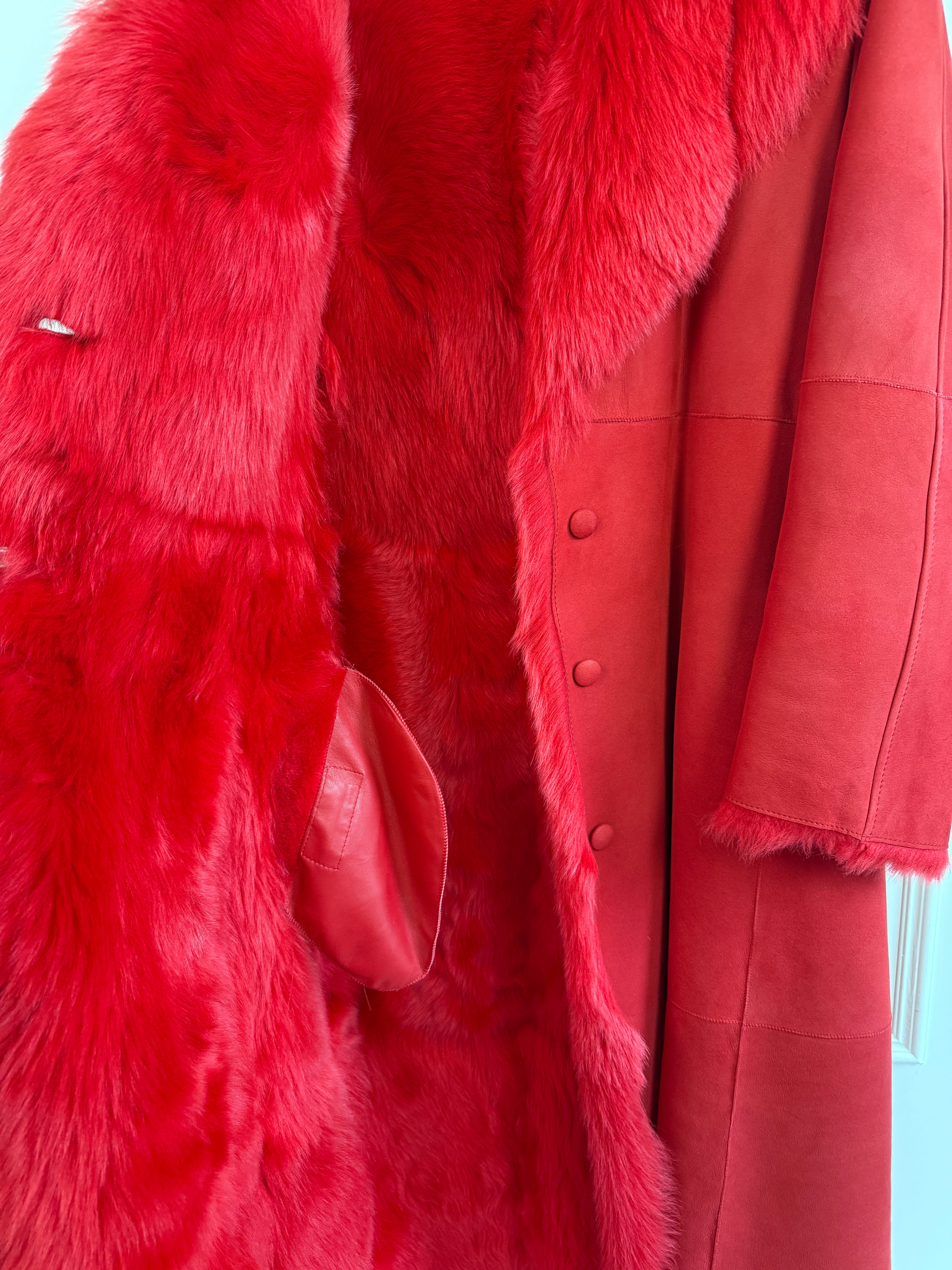 Alberta Ferretti Reversible Shearling Coat (M)