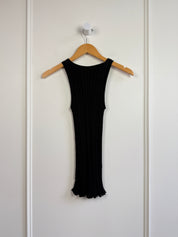 Ajaie Alaie Black Ribbed Tank (M)