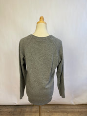 Equipment Grey V Neck Sweater (XS)