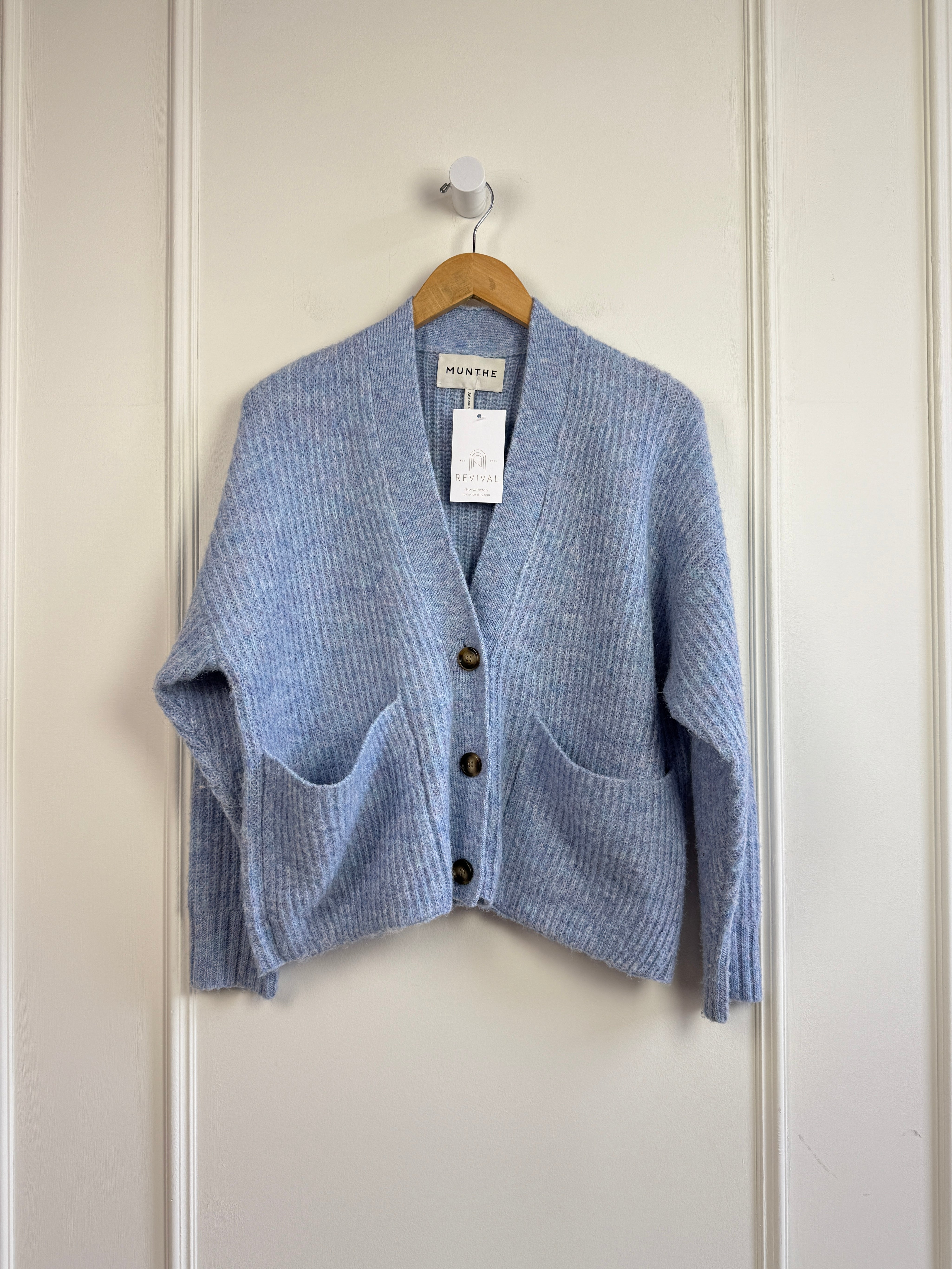 Munthe Blue Cardigan (S/36)