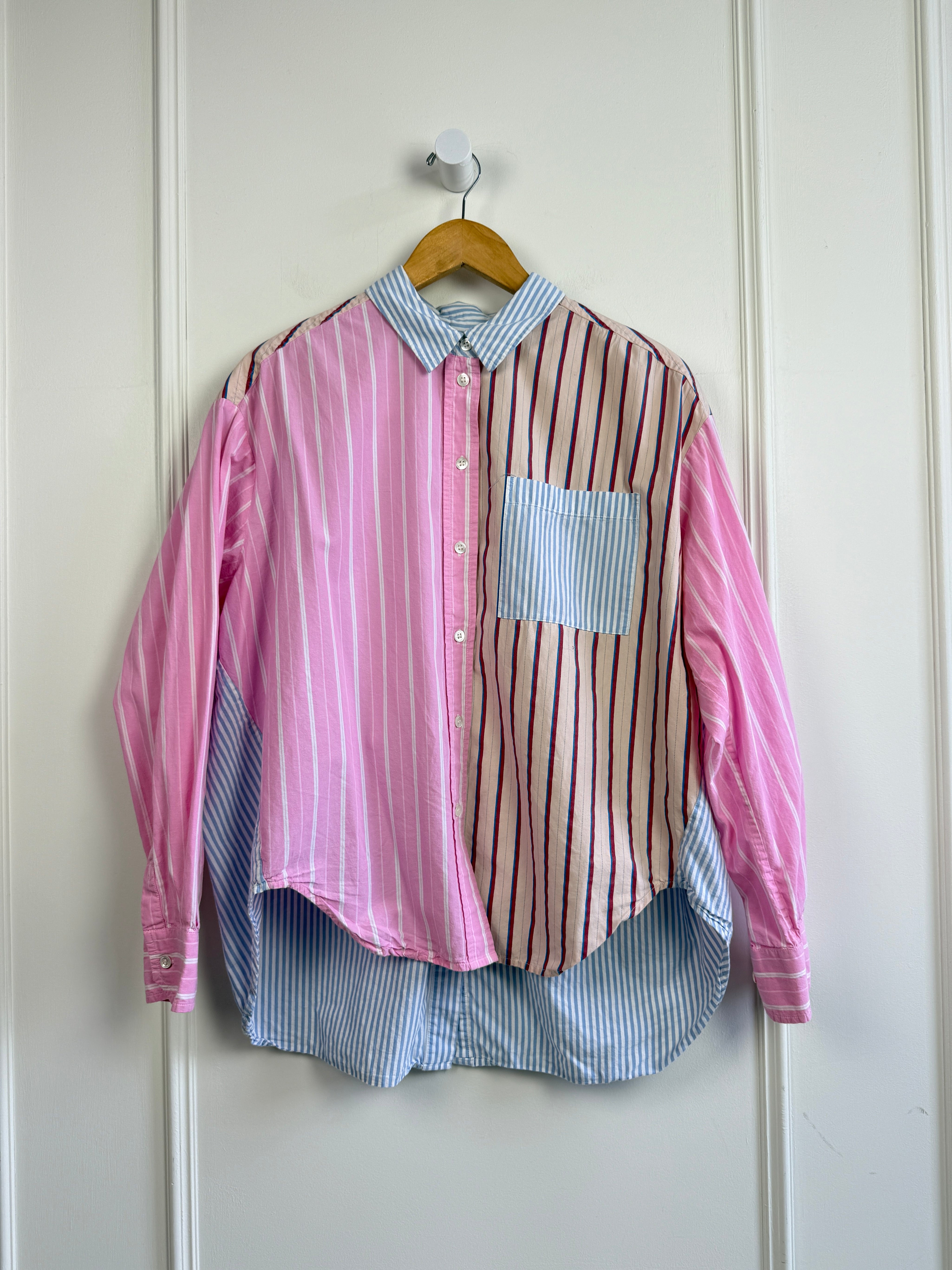 Essentiel Antwerp Famille Striped Buttondown Shirt (M)