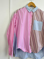 Essentiel Antwerp Famille Striped Buttondown Shirt (M)