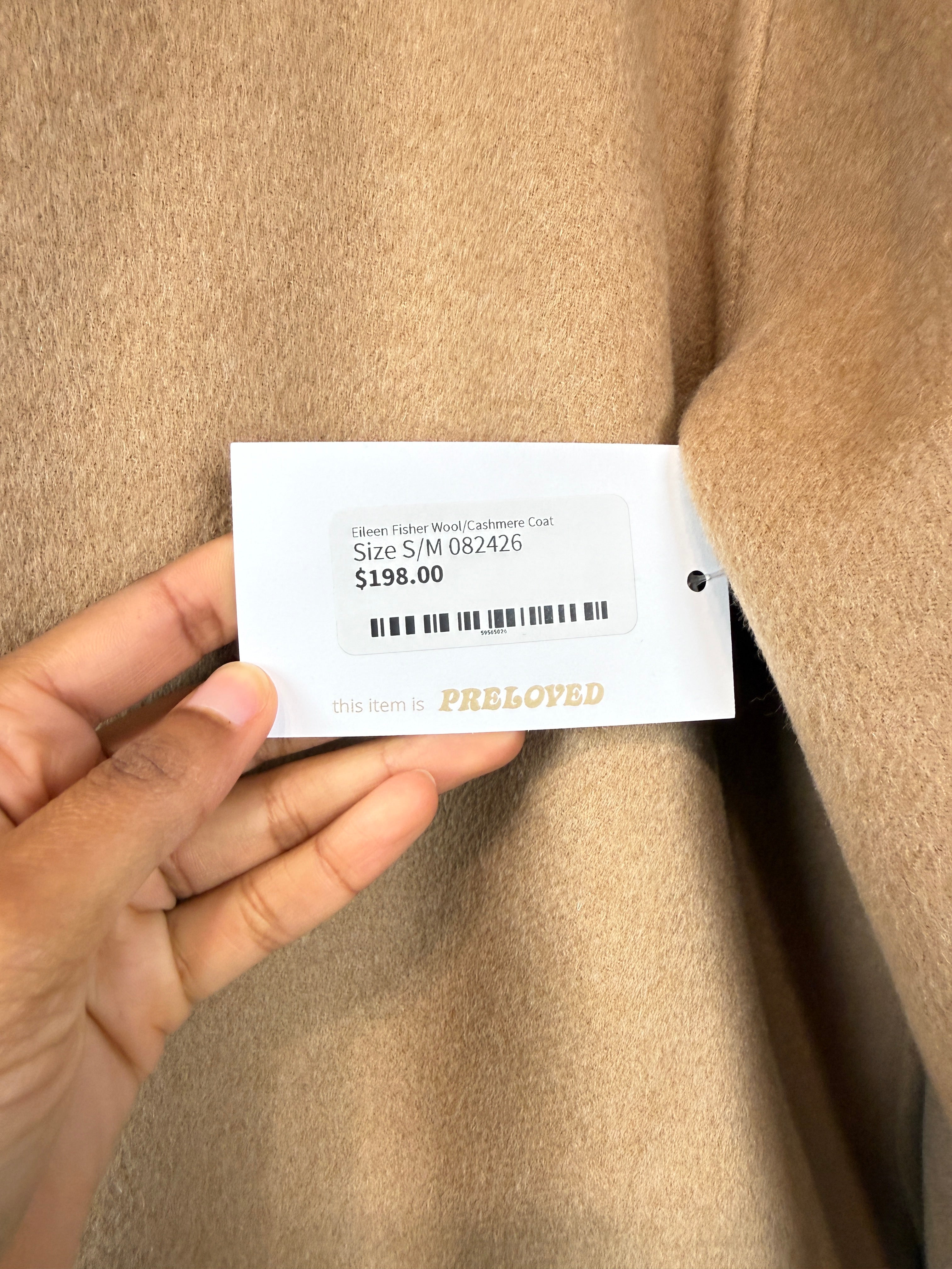 Eileen Fisher Wool/Cashmere Coat (OS)