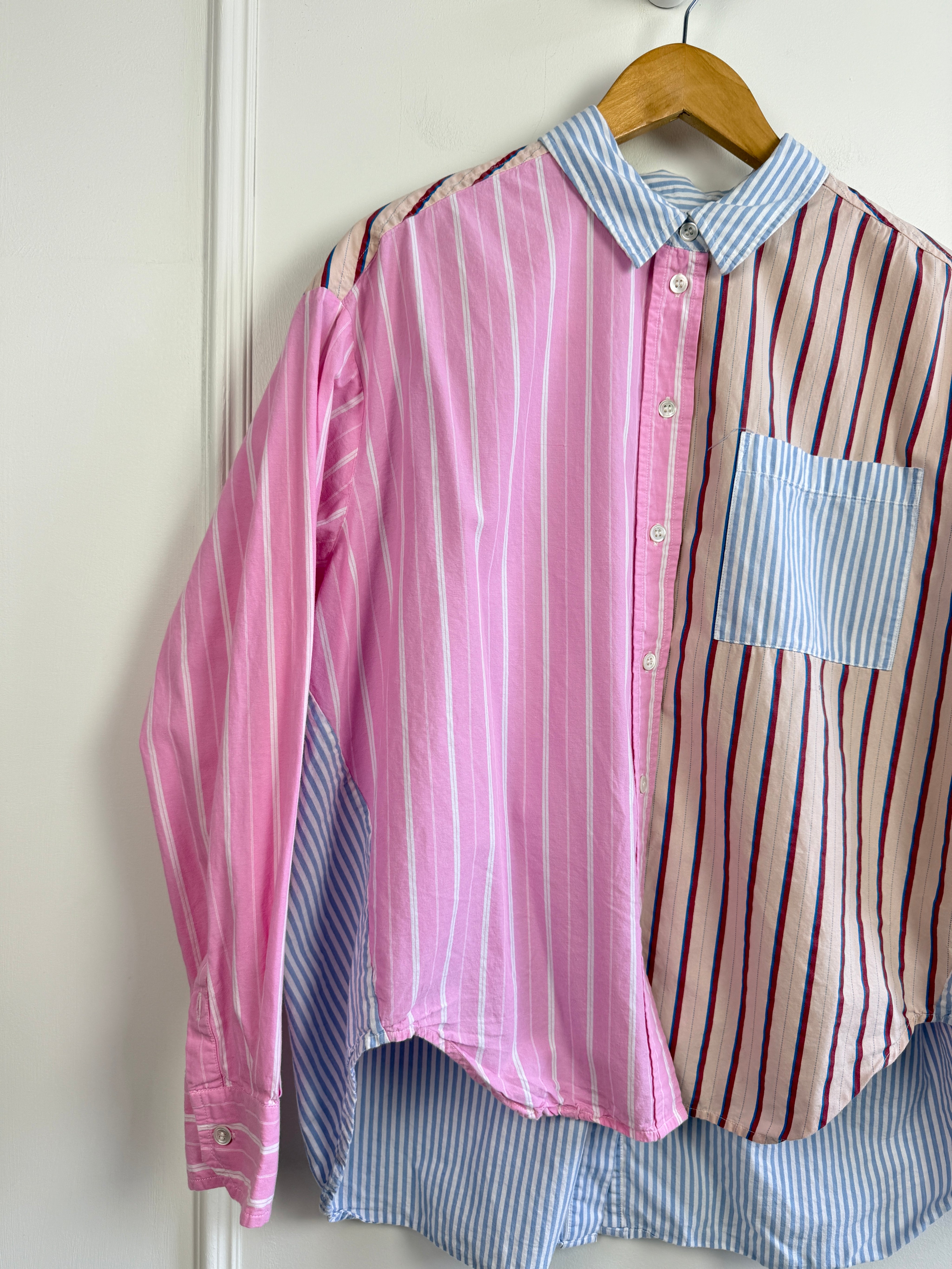 Essentiel Antwerp Famille Striped Buttondown Shirt (M)