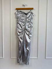 Anthropologie Silver Tube Dress (S & M)