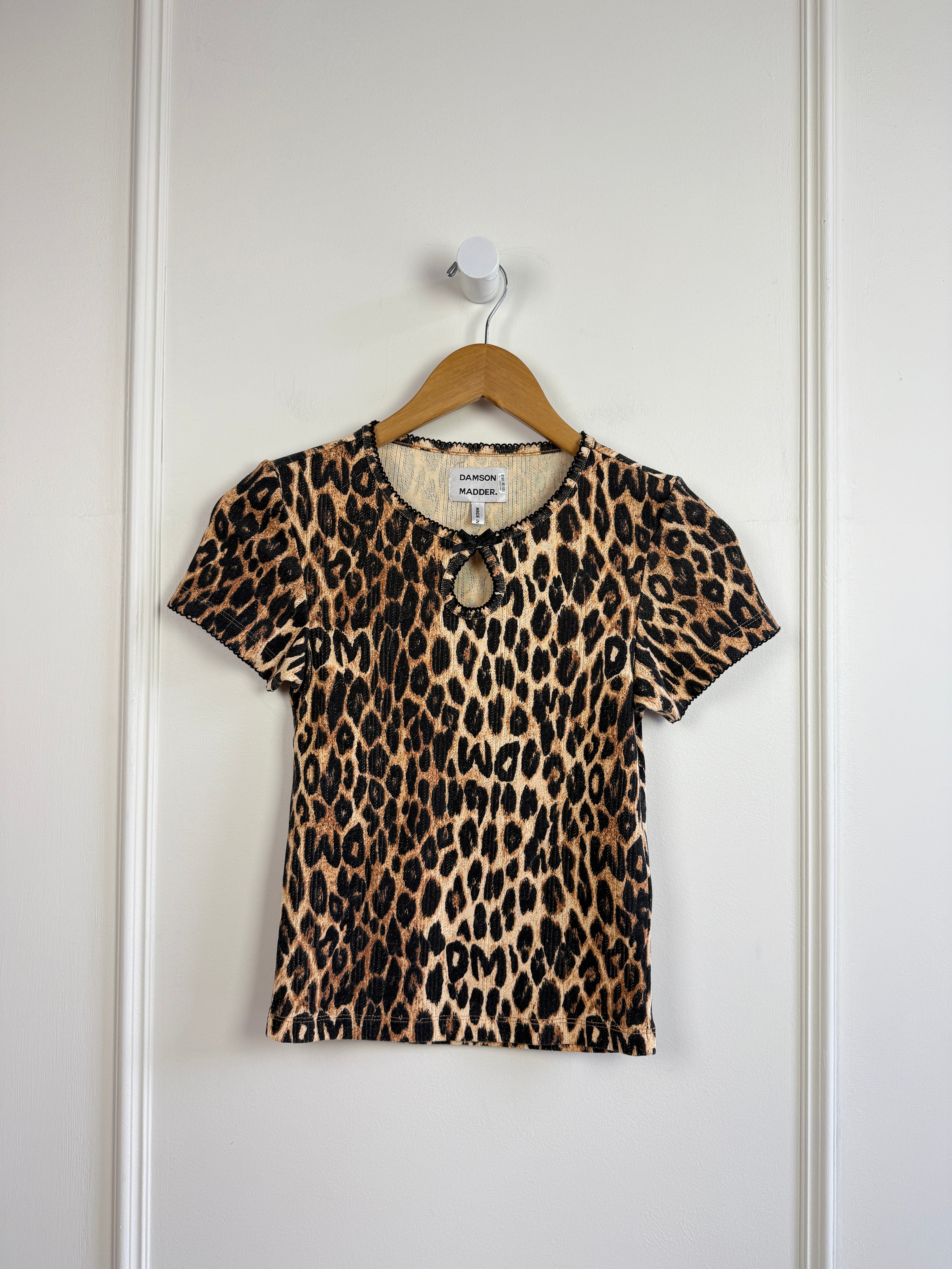 Damson Madder Cheetah Print Top (Size 2, 4, 8)