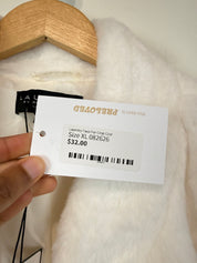 Laundry Faux Fur Crop Coat (XL)