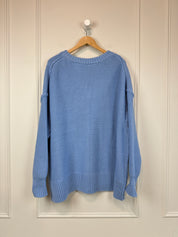 Free People Baby Blue Sweater (M)