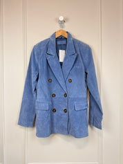 Blank NYC Blue Leather Blazer (L)