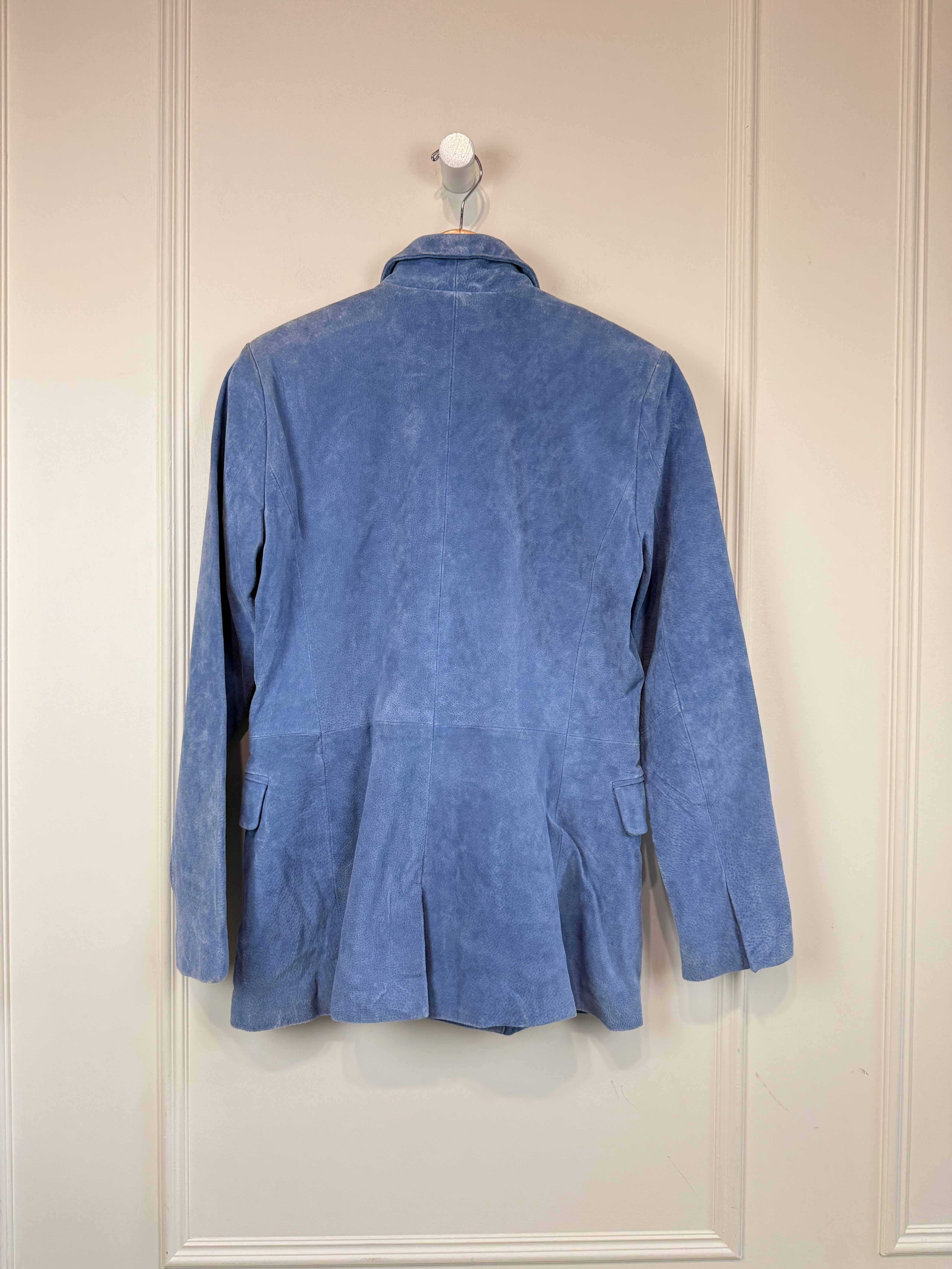Blank NYC Blue Leather Blazer (L)