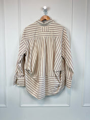 Free People Striped Button Down (L)