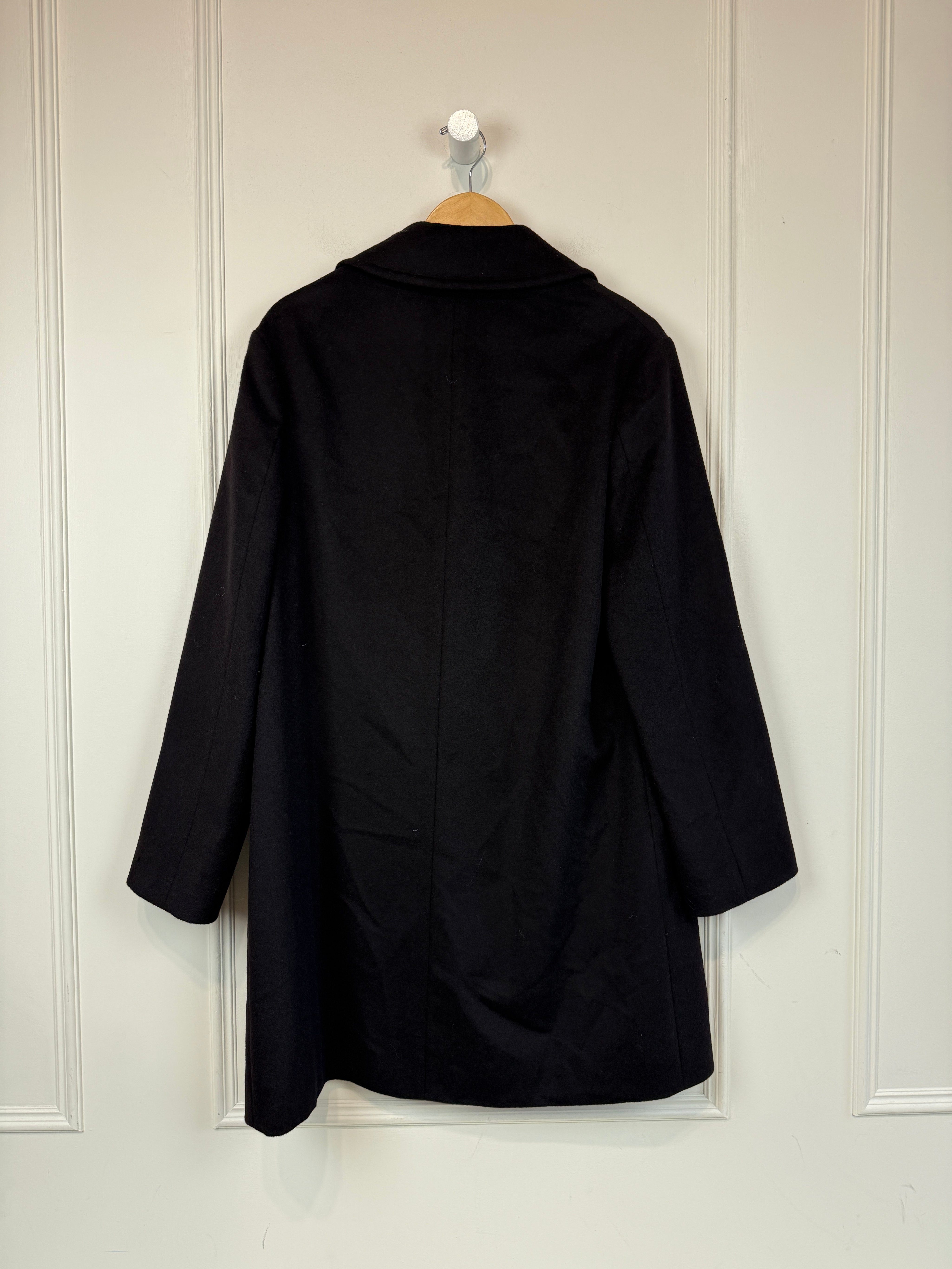Katherine Kelly Black Wool Coat (M)