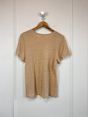 Toteme Linen Logo Tee (S)