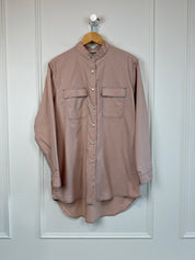 B Sides Pink Button Down (S)