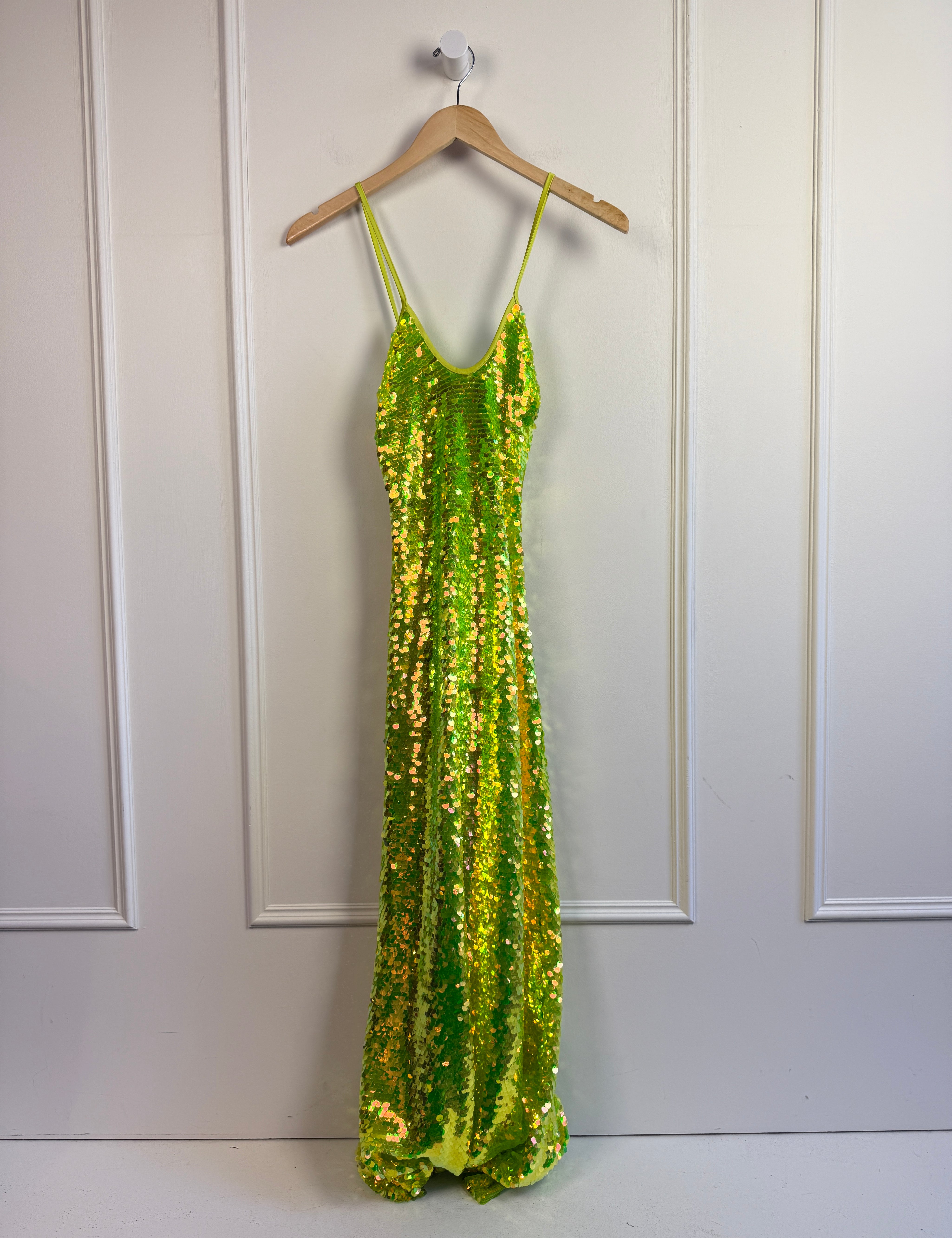 Cult Gaia Lily Yellow Sequin Dress (XS) Cult Gaia Lily Yellow Sequin Dress (XS)