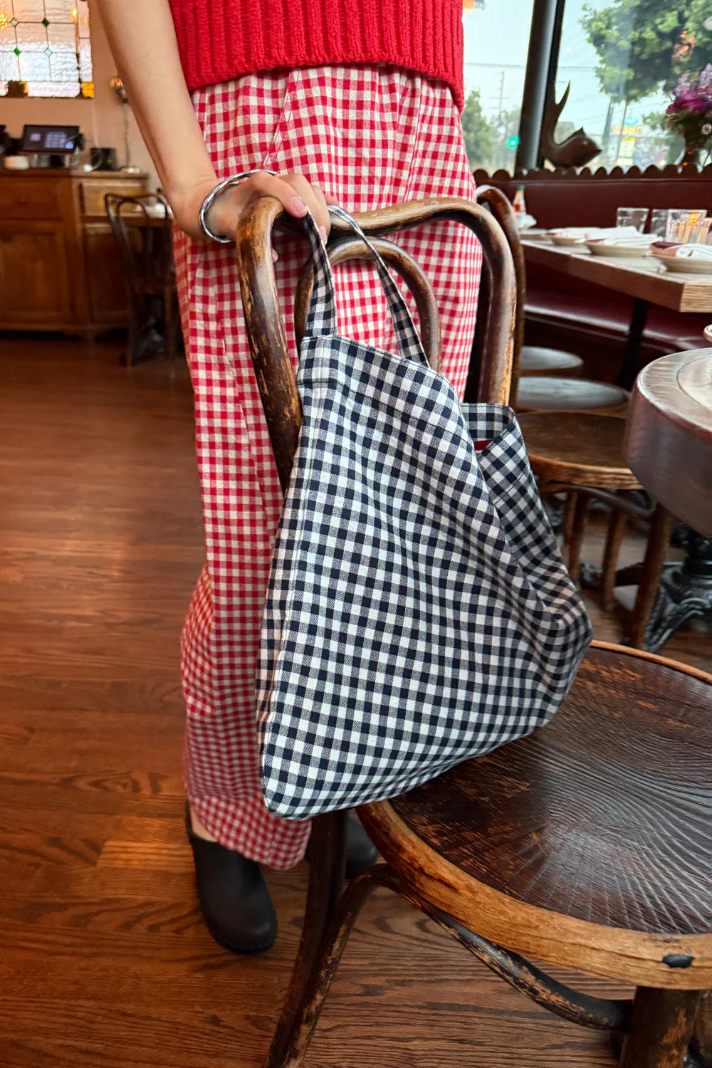 Le Bon Shoppe - Happy Carry Bag | Navy Gingham