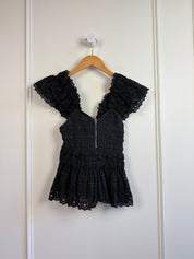 Sea NY Black Lace Top (XS)