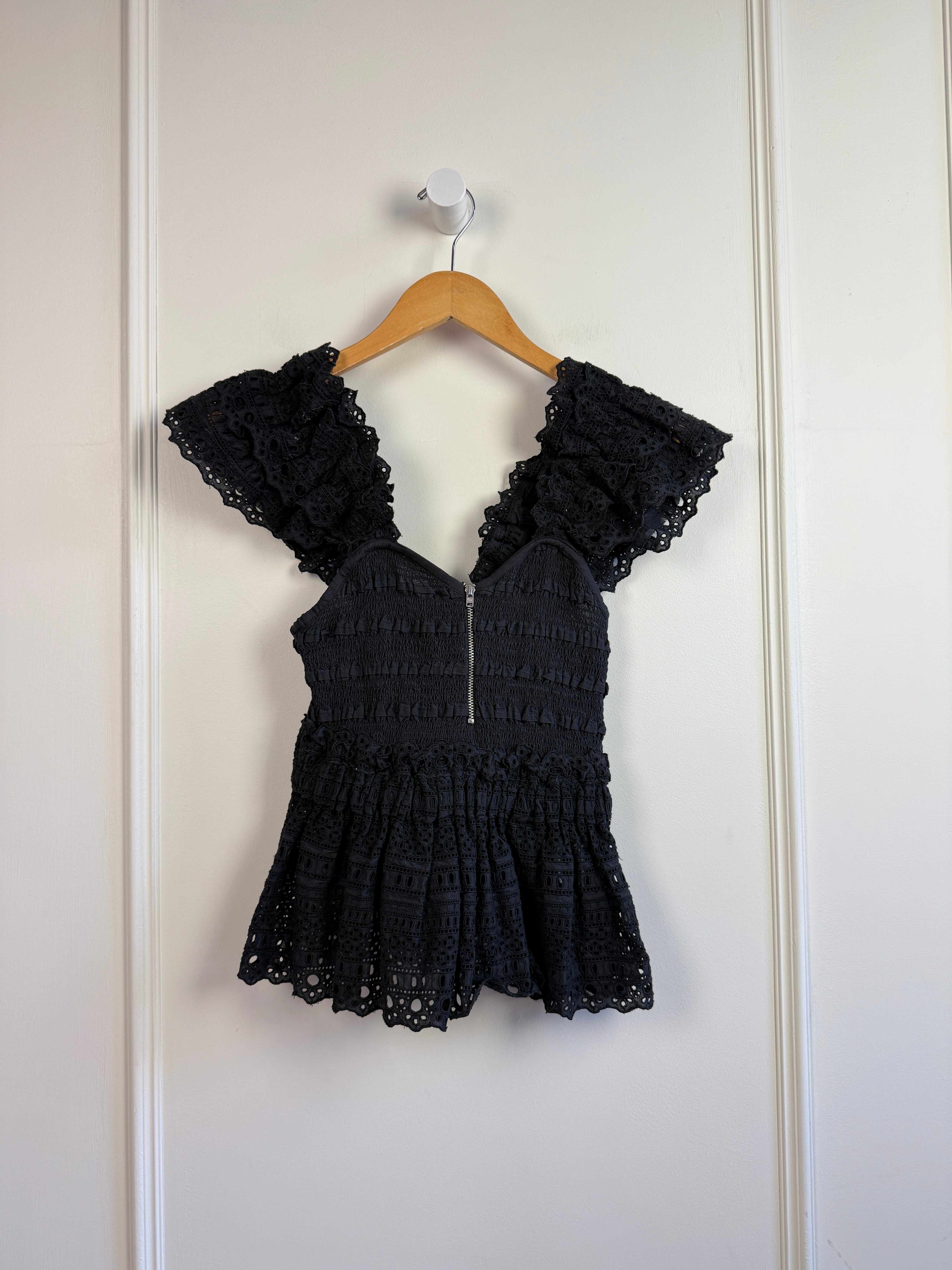 Sea NY Black Lace Top (XS)