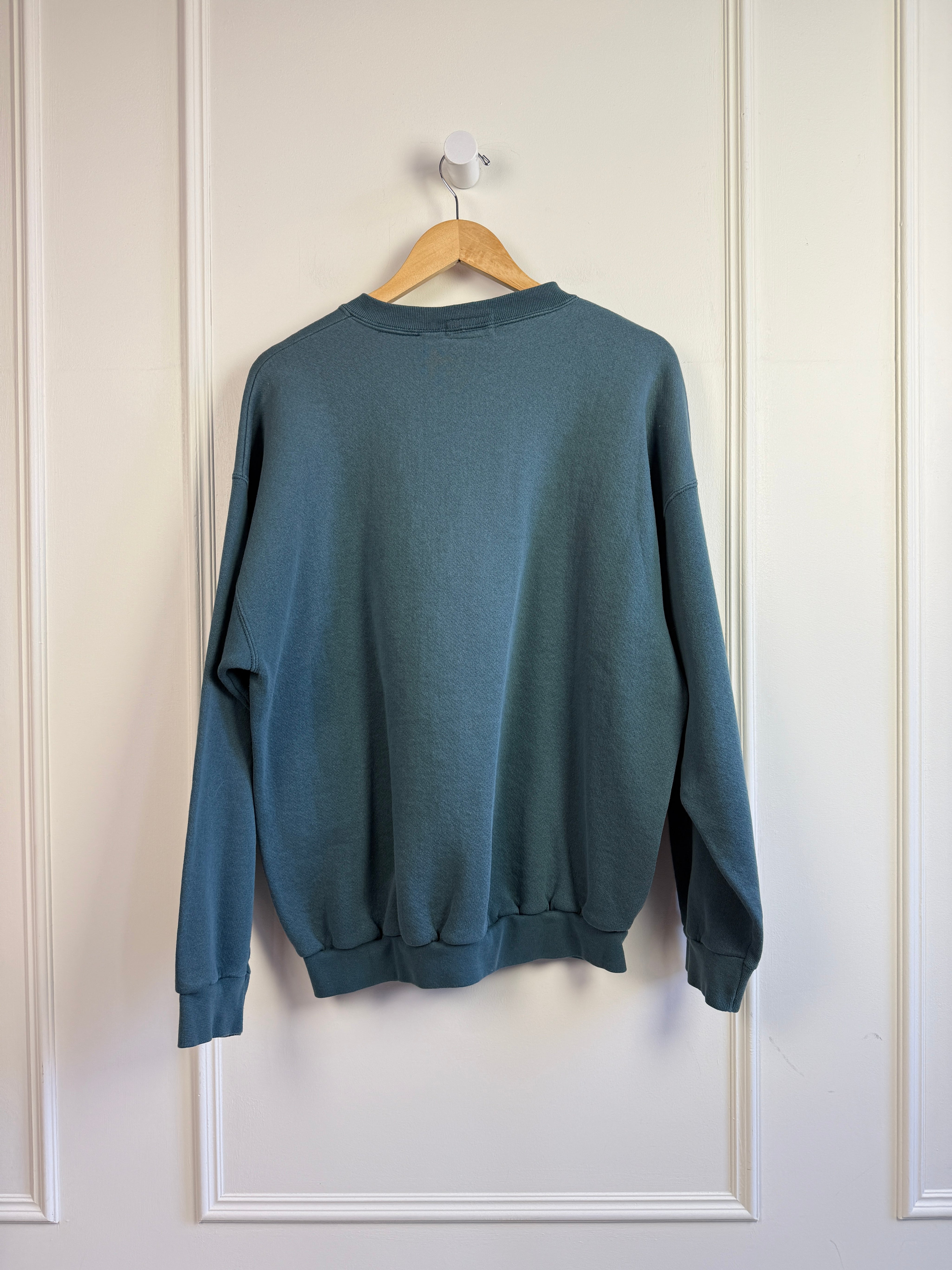 Vintage Polo Teal Embroidered Sweatshirt (XL)
