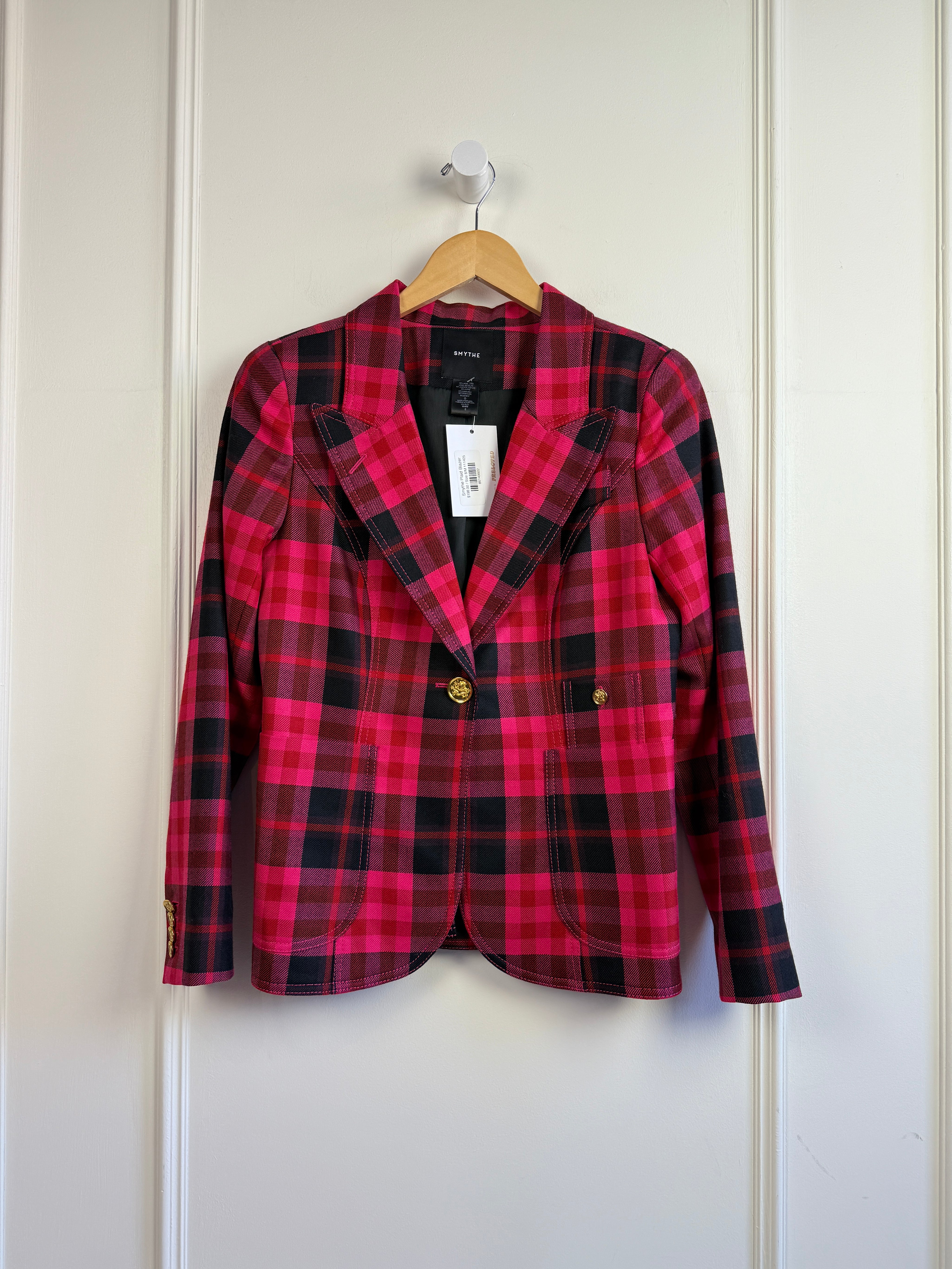 Smythe Plaid Blazer (8/M)