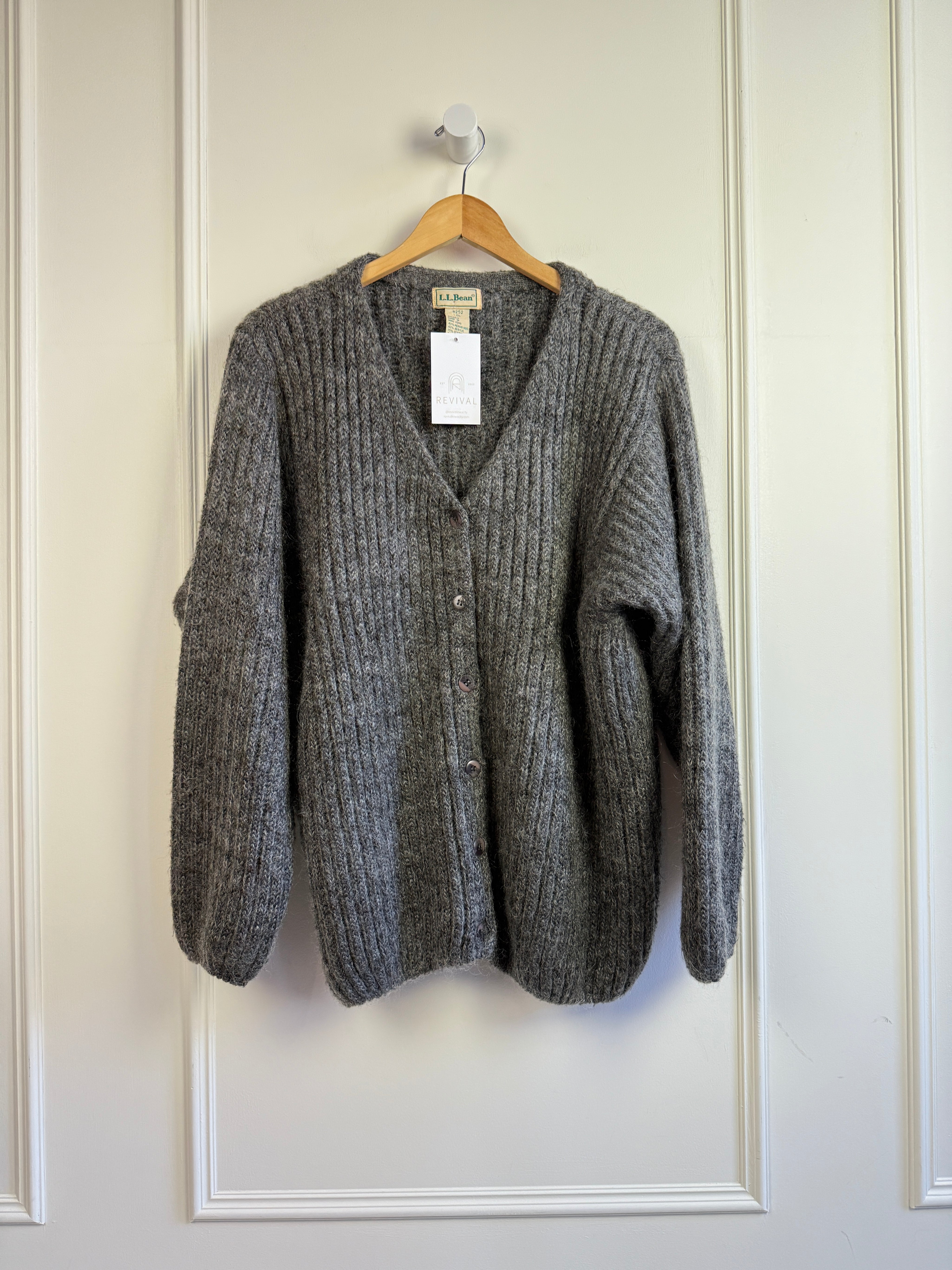 Vintage LL Bean Wool Blend Cardigan (XL)