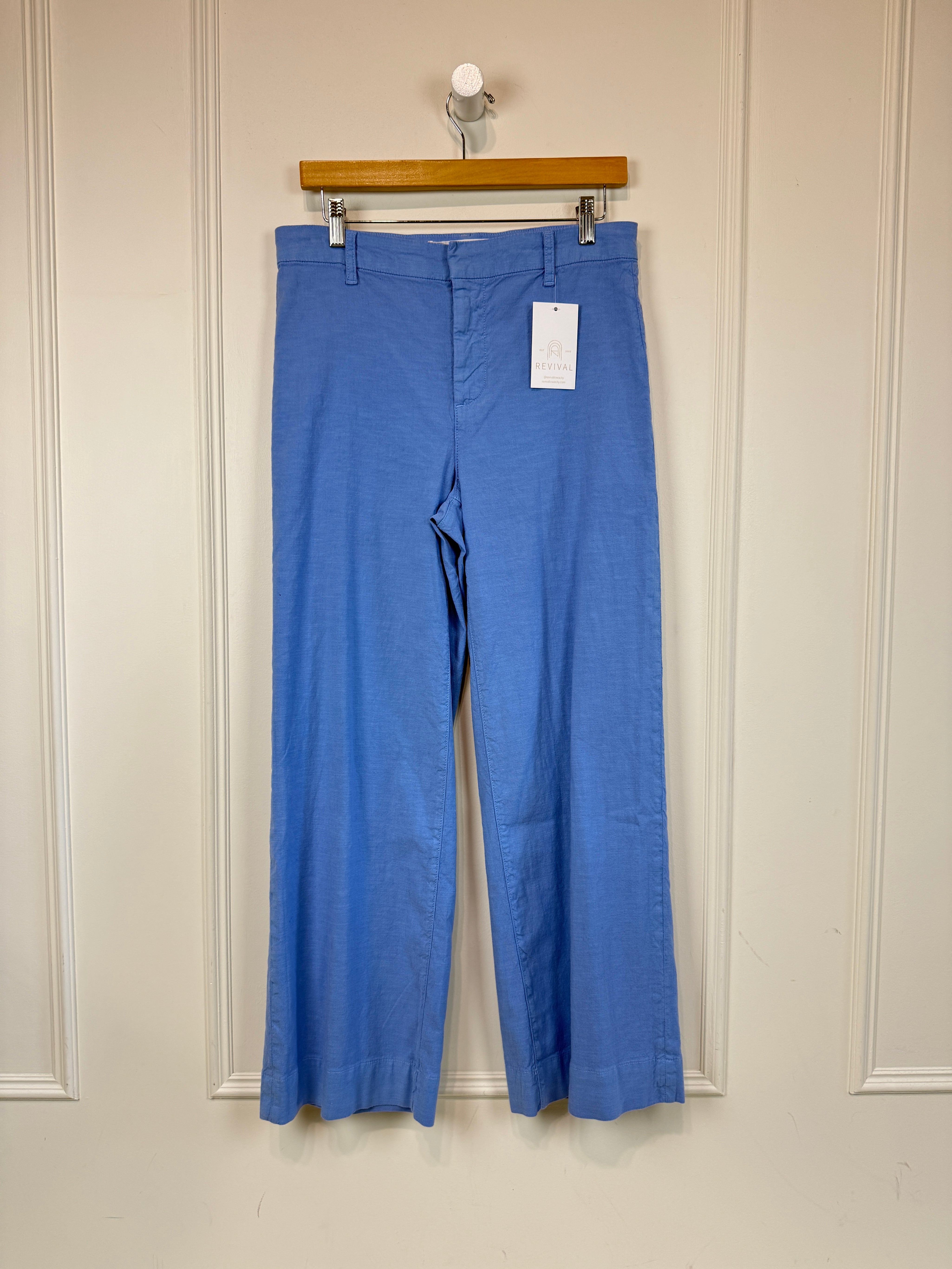 Frank & Eileen Periwinkle Cotton/Flax Pants (6/28)