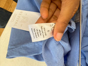 Frank & Eileen Periwinkle Cotton/Flax Pants (6/28)