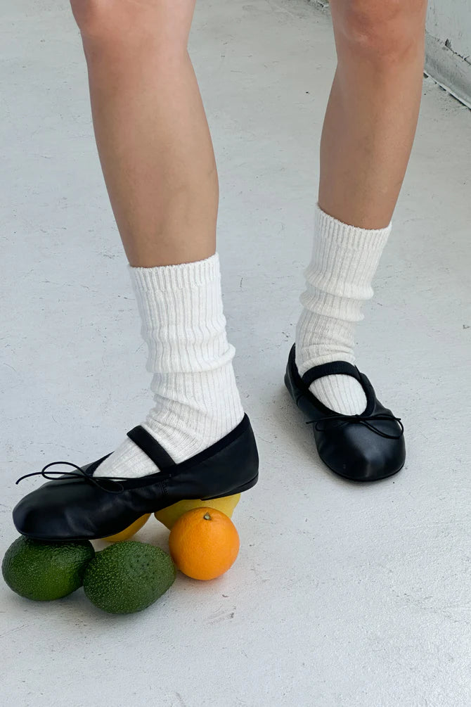 Le Bon Shoppe - Cottage Socks | White Linen