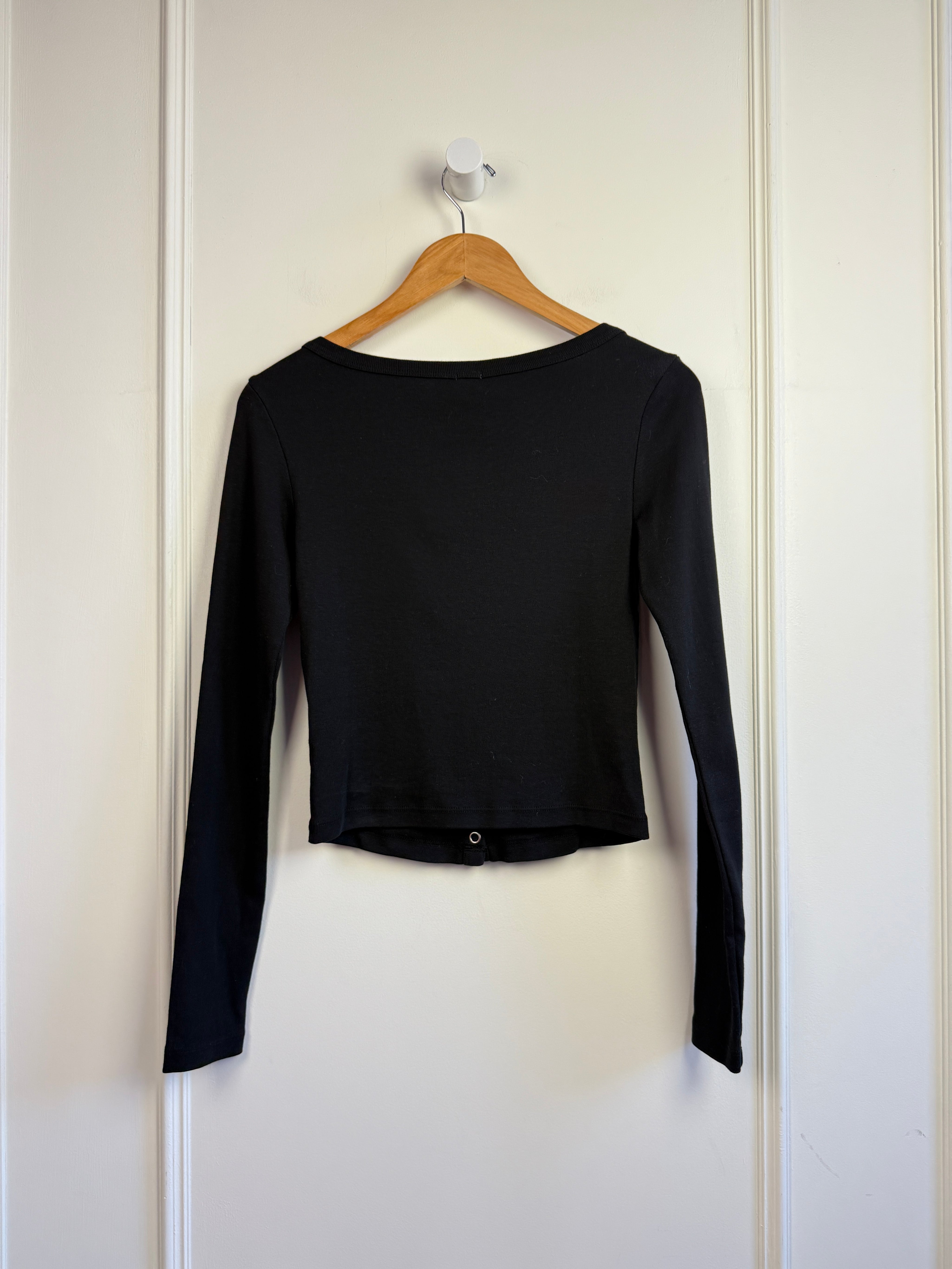 Re/Done by Hanes Scoop Neck Cardigan (XS)