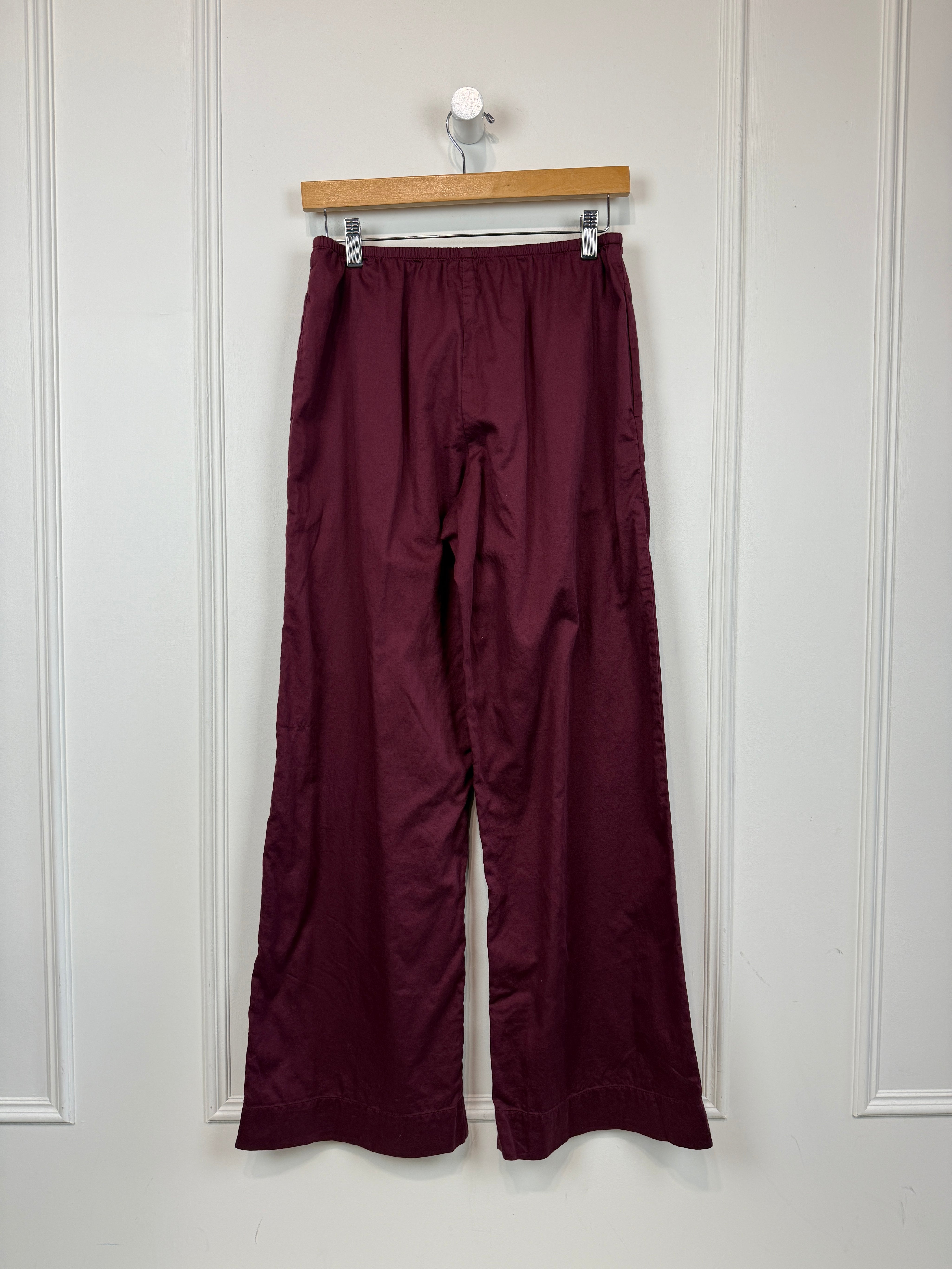 Leset Red Poplin Pants (M)