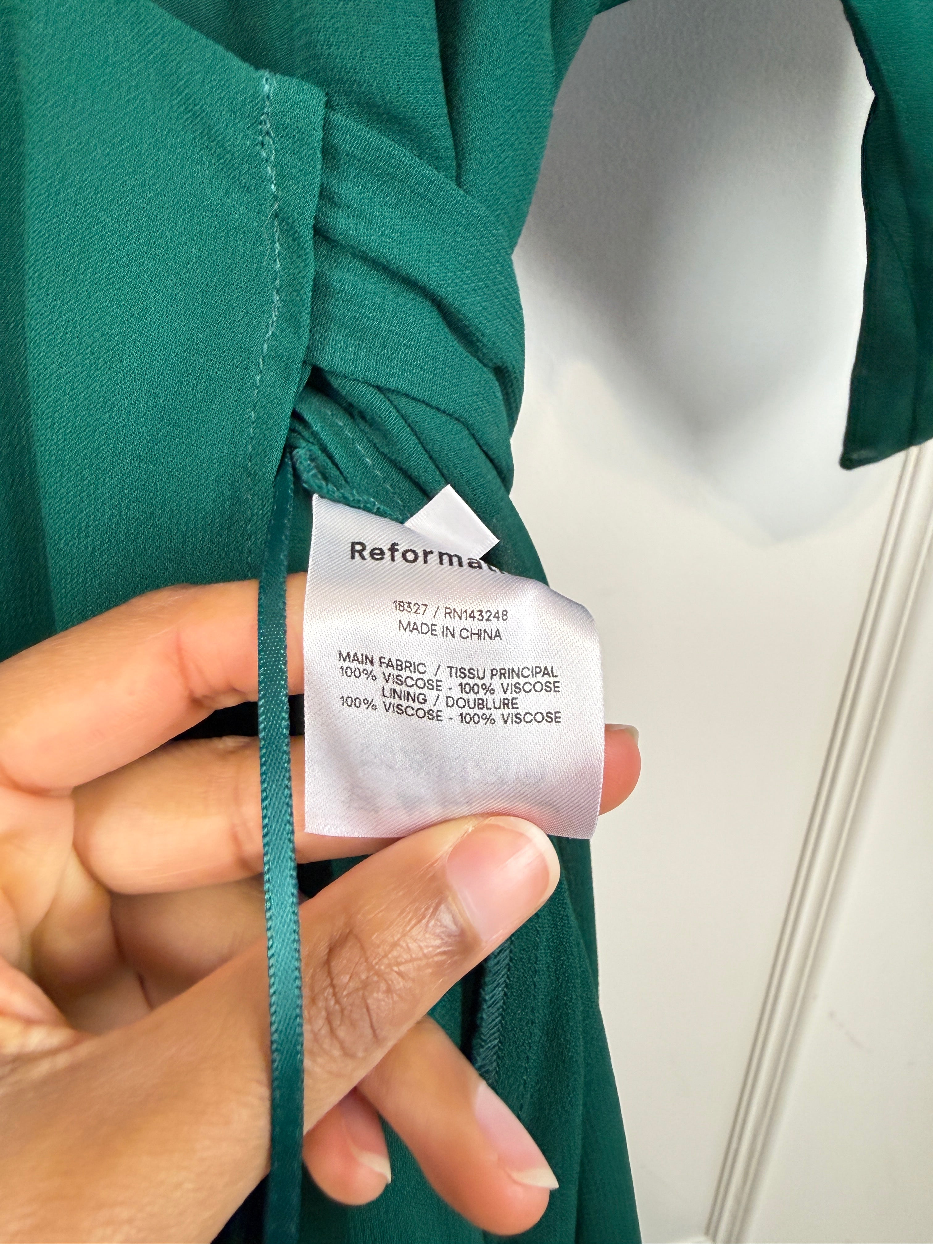Reformation Green Dress (M)