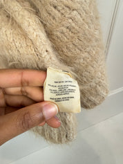 Knitted & Knotted Fluffy Cardigan (XL)