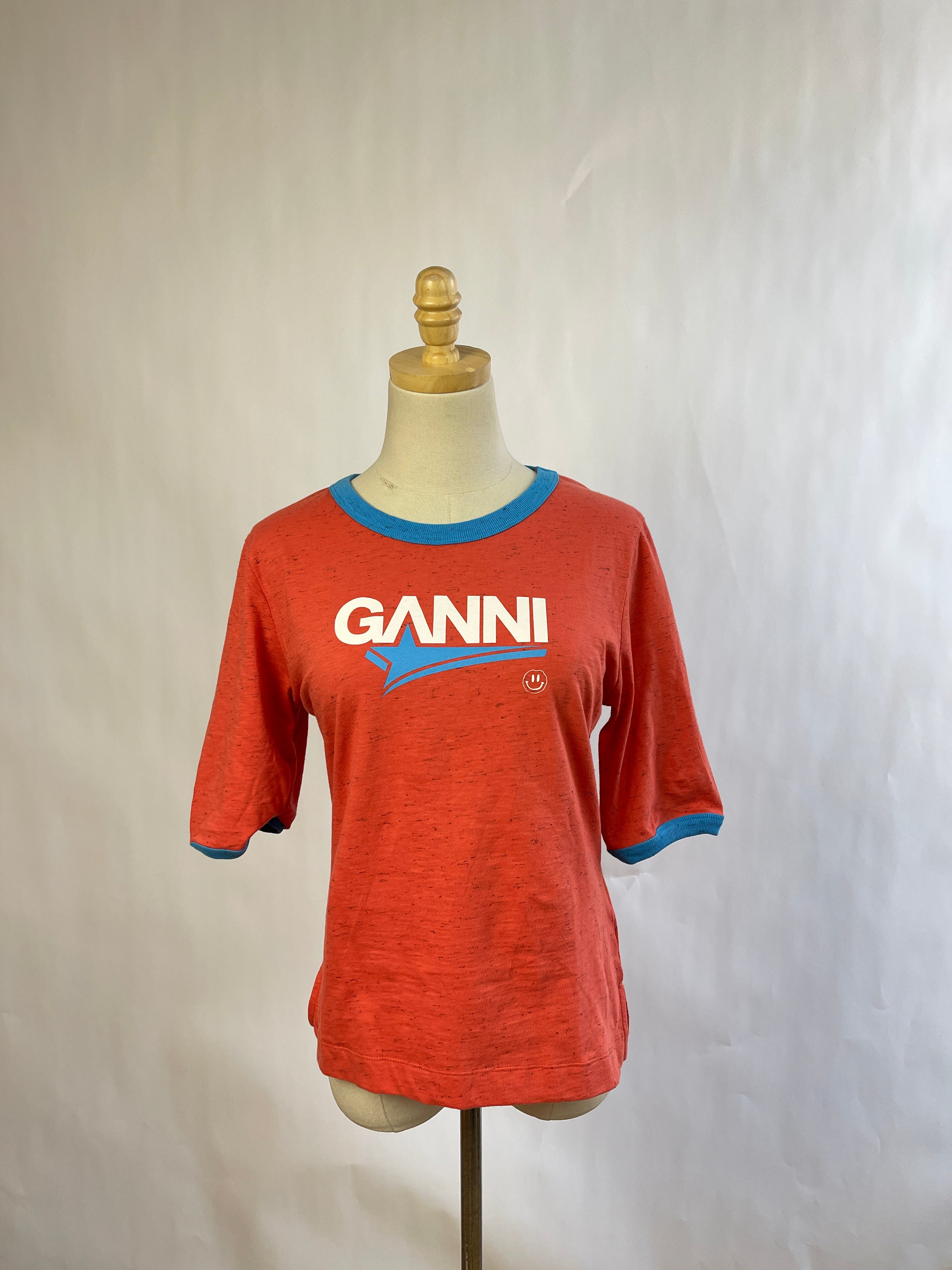 Ganni Logo Tee (S)