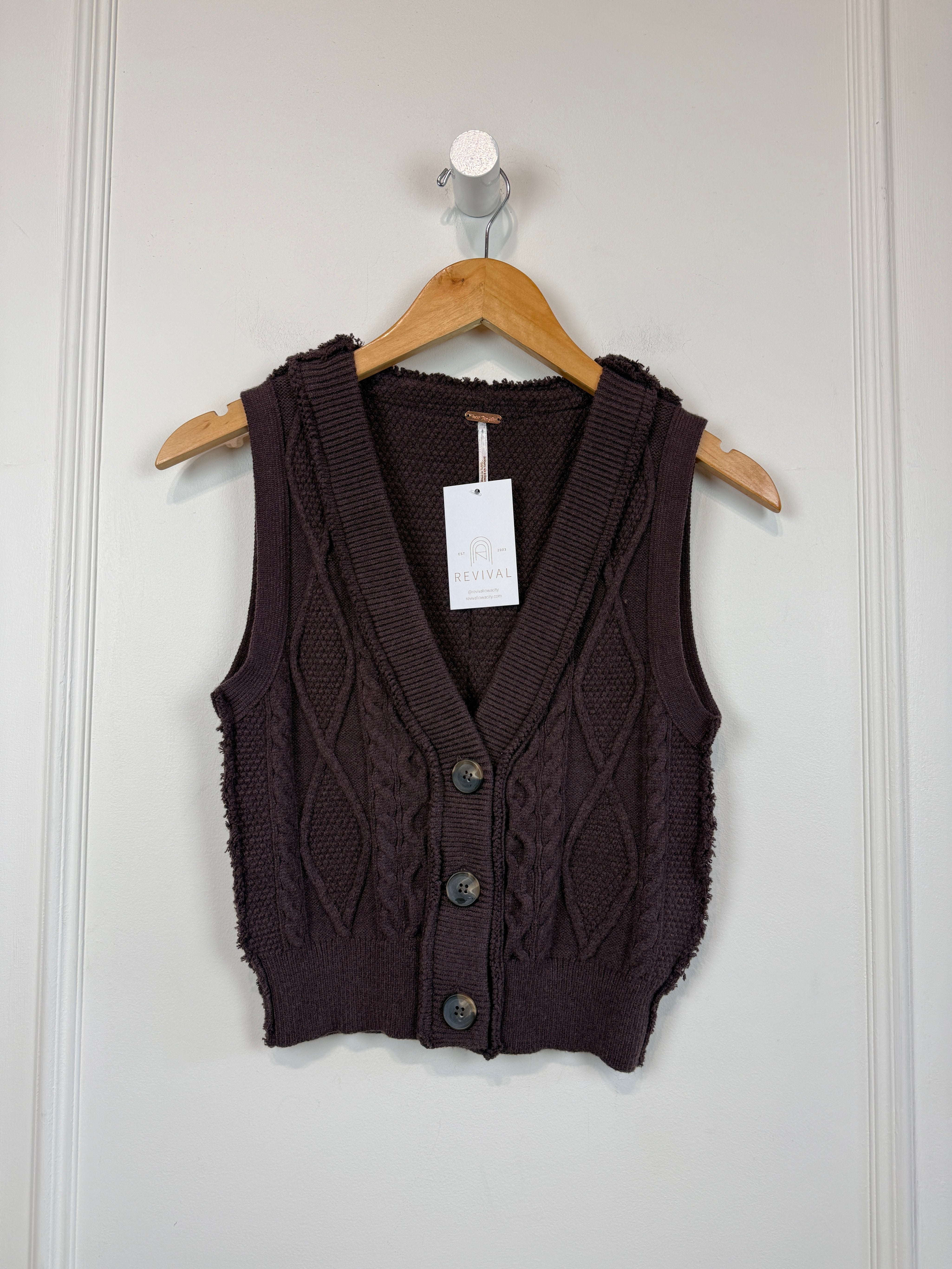 Free People Brown Vest (XS)
