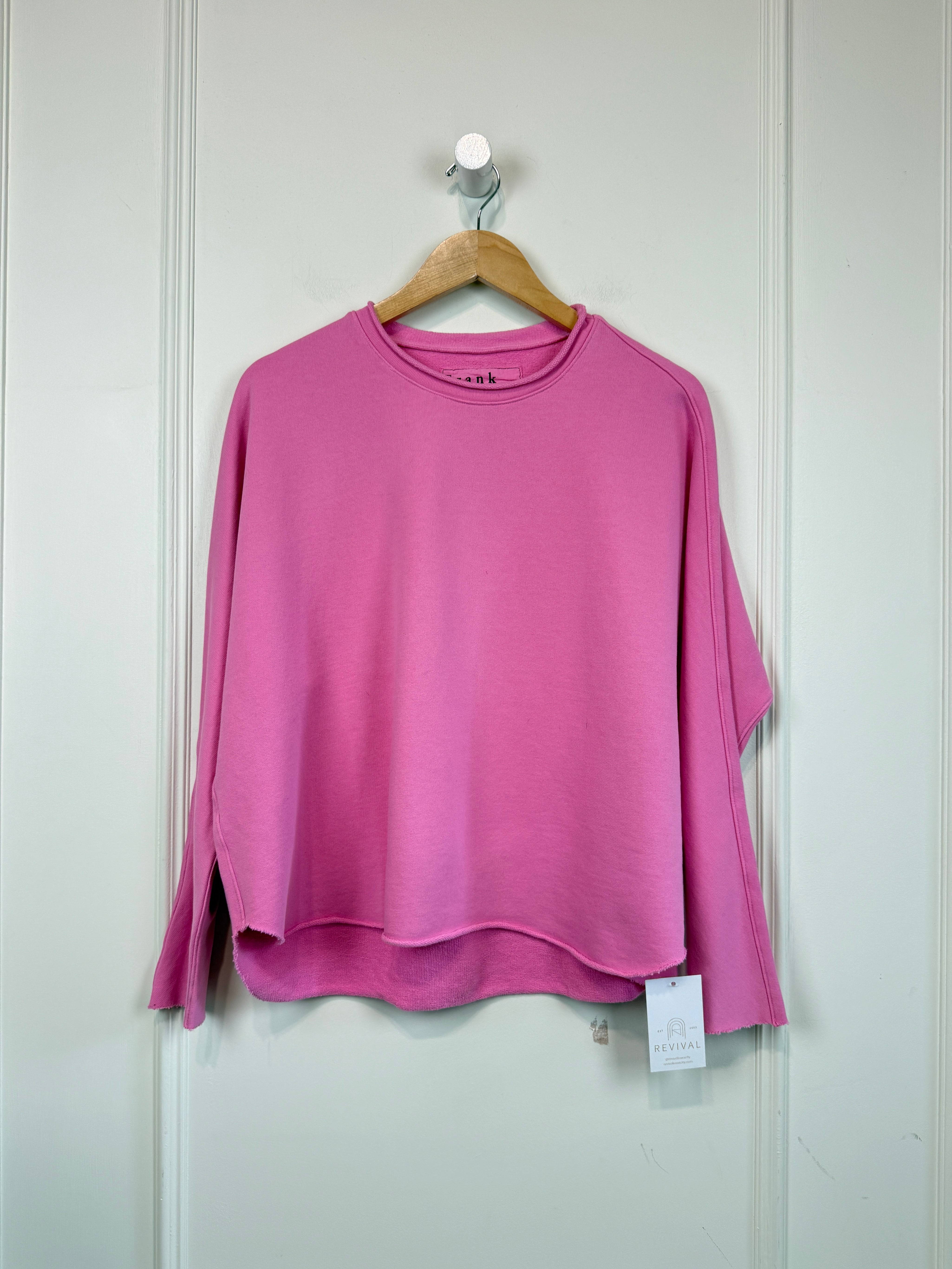 Frank & Eileen Anna Pink Roll Neck Sweatshirt (XS)