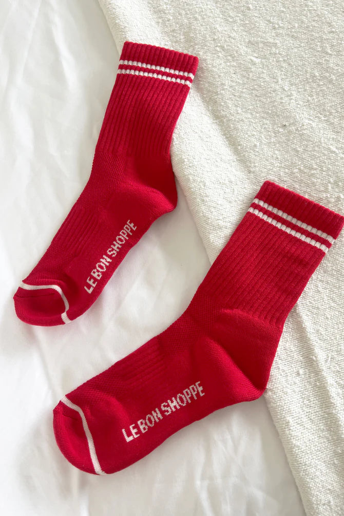 Le Bon Shoppe - Boyfriend Socks | Red