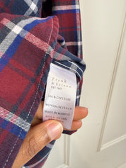Frank & Eileen Red Plaid "Eileen" Top (S)