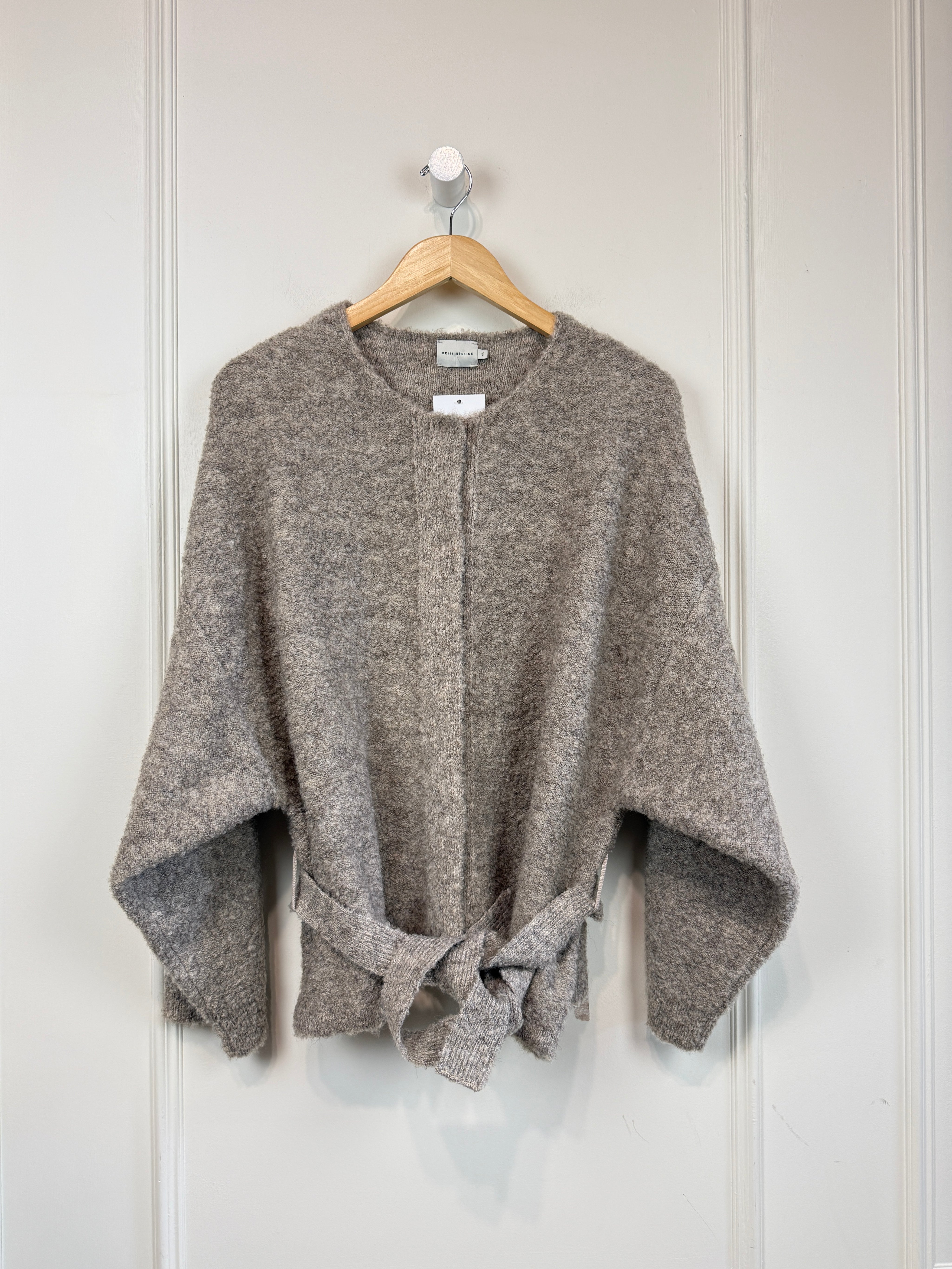 Deiji Studios Tan Belted Cardigan (M/L)
