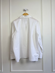 Skims White Cotton Sleep Shirt (XL)